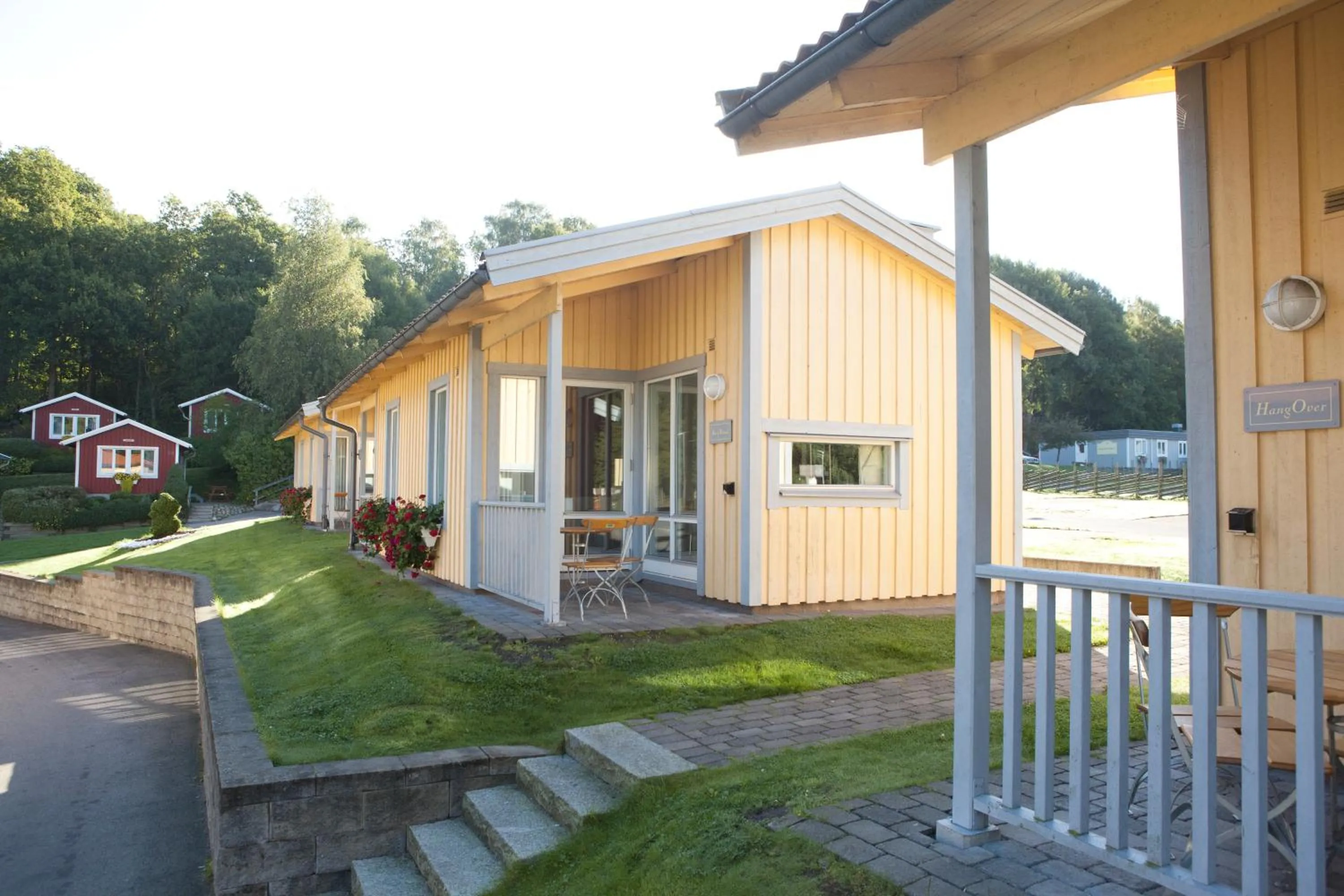 Facade/entrance in Lisebergsbyns Stugor