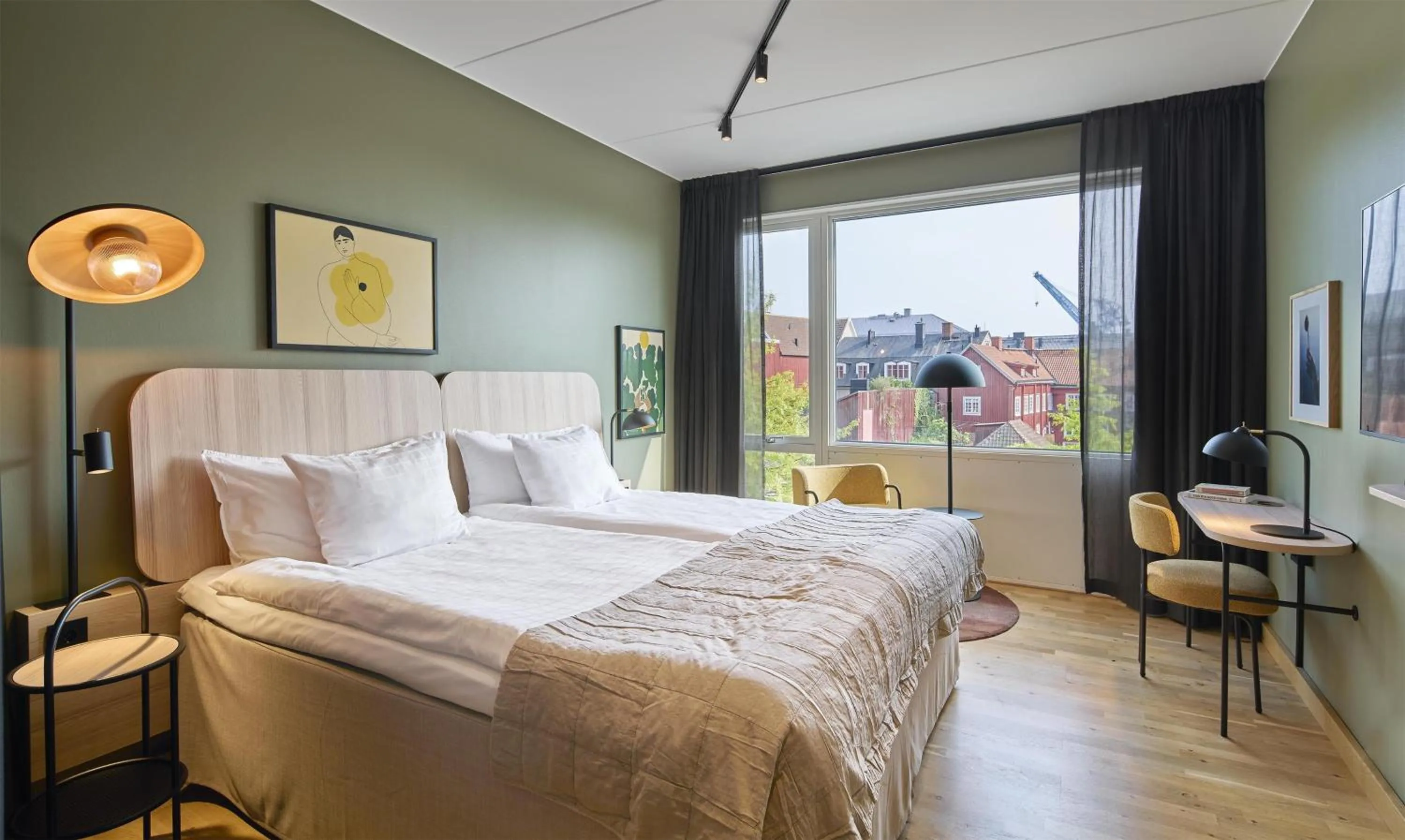 Bedroom, Bed in Scandic Karlskrona