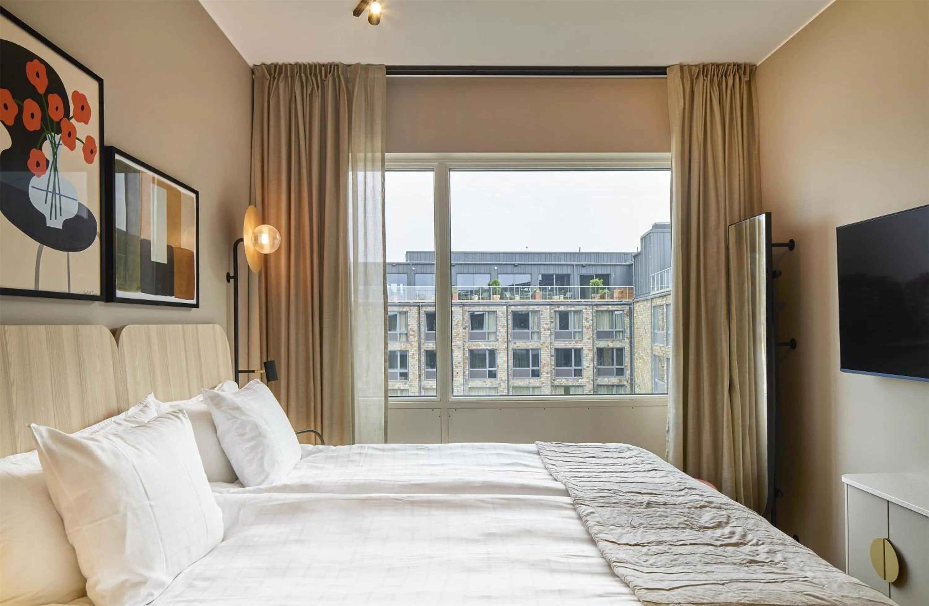 Bedroom, Bed in Scandic Karlskrona