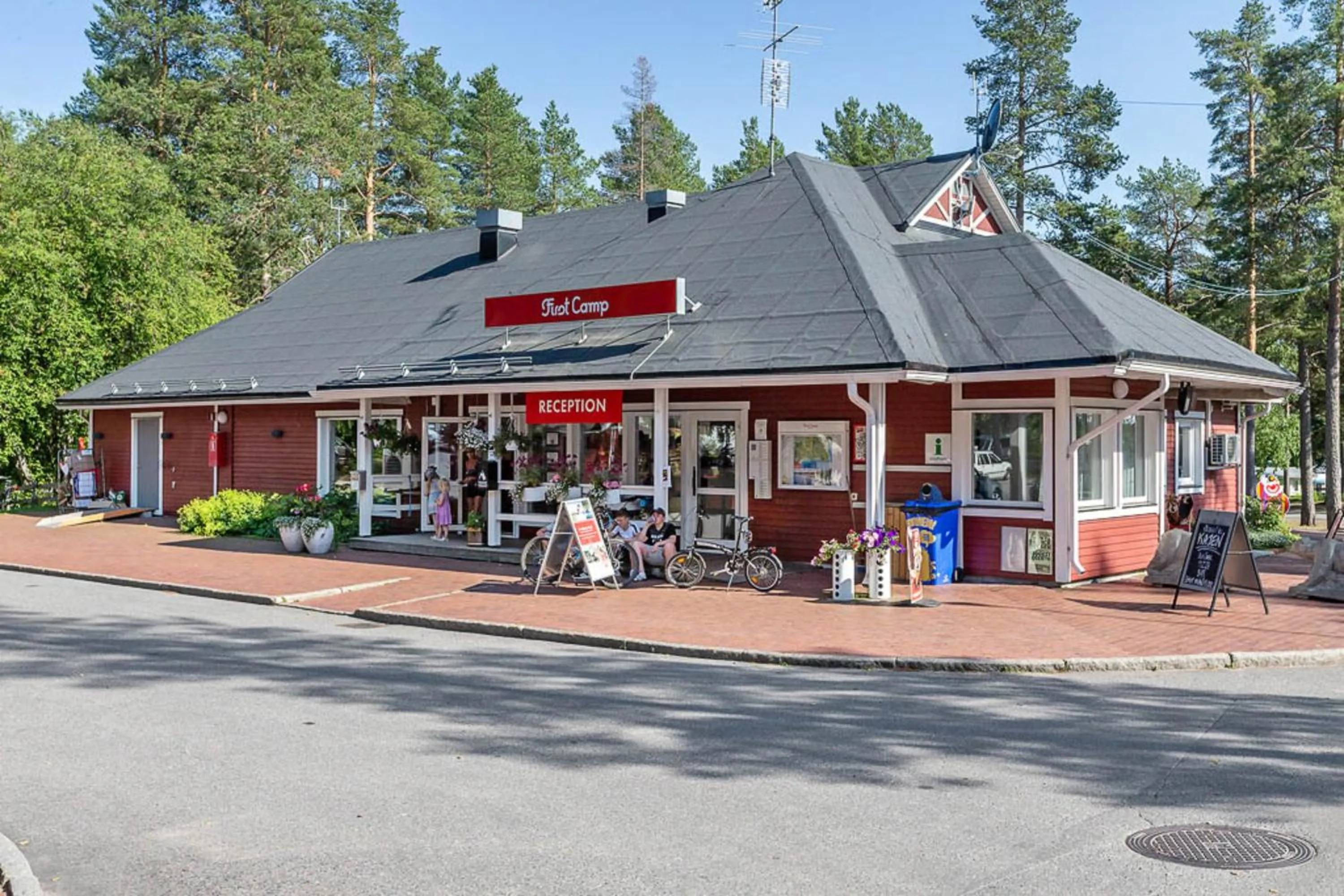 Lobby or reception in First Camp Arcus-Luleå