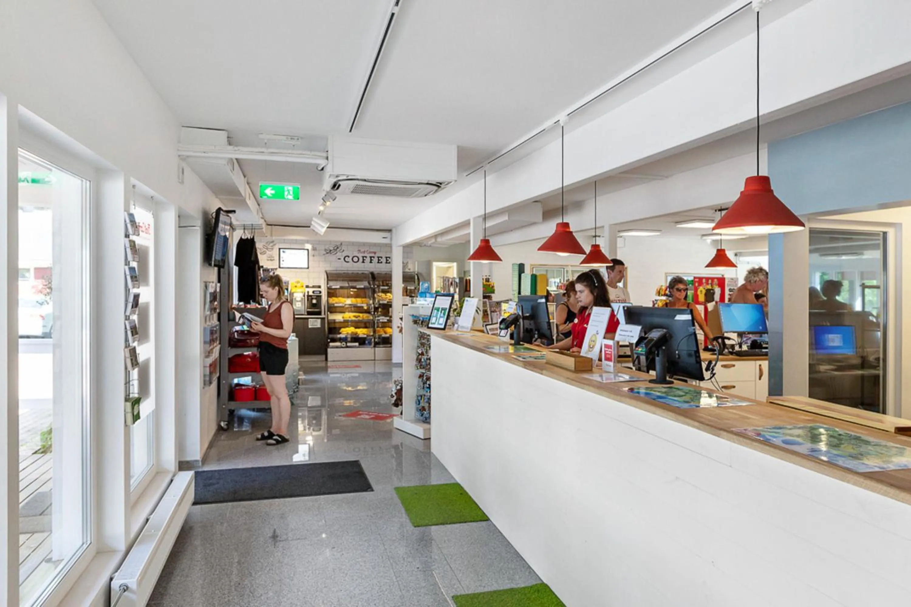 Lobby or reception in First Camp Arcus-Luleå