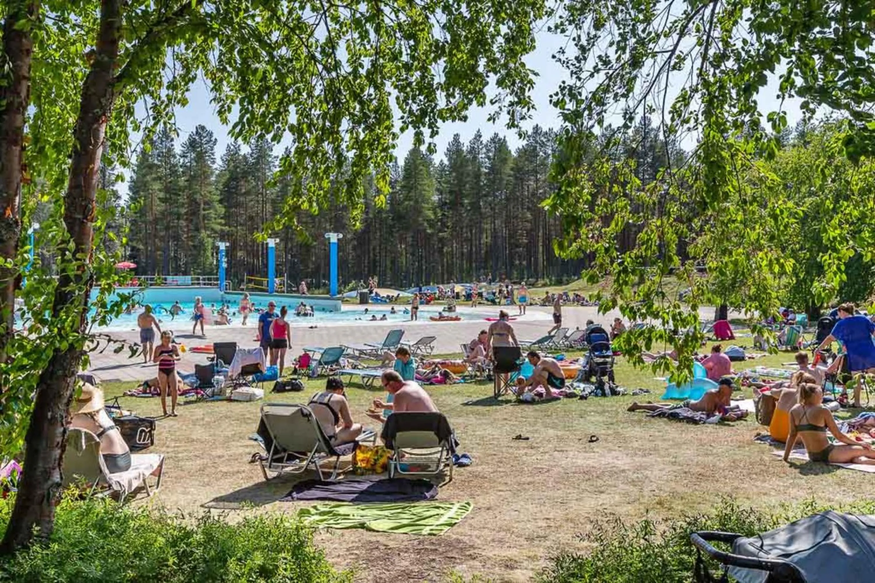 Swimming pool in First Camp Arcus-Luleå