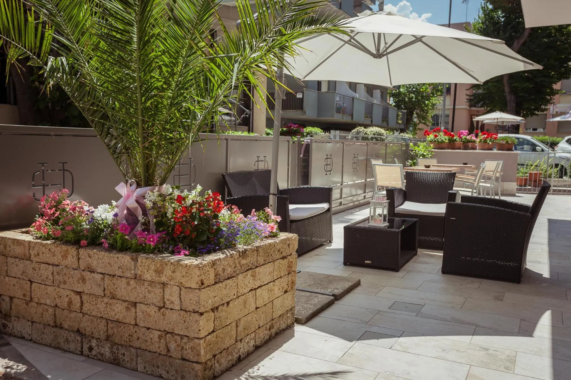 Patio in Hotel Gioia