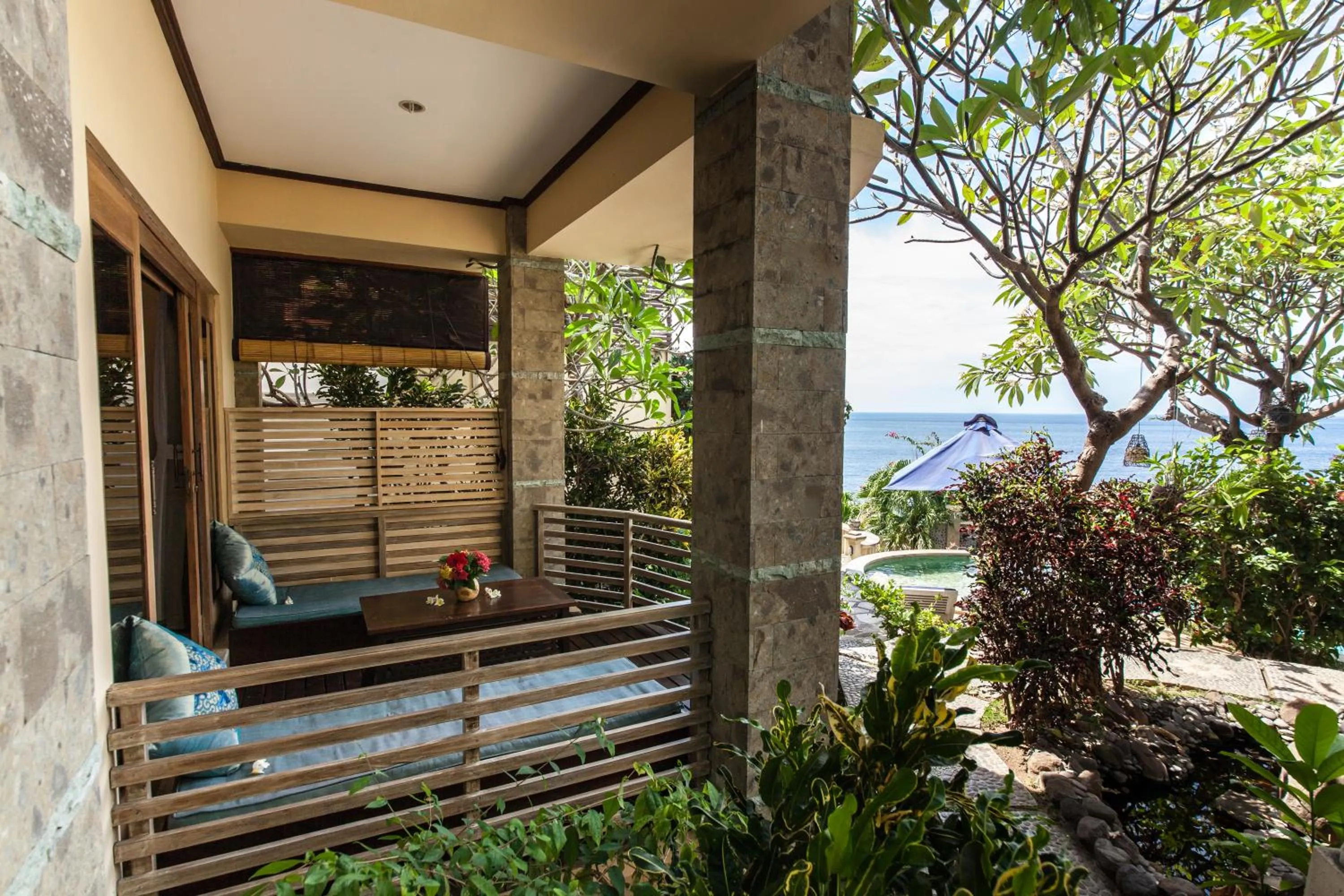 Patio in Blue Moon Villas Resort