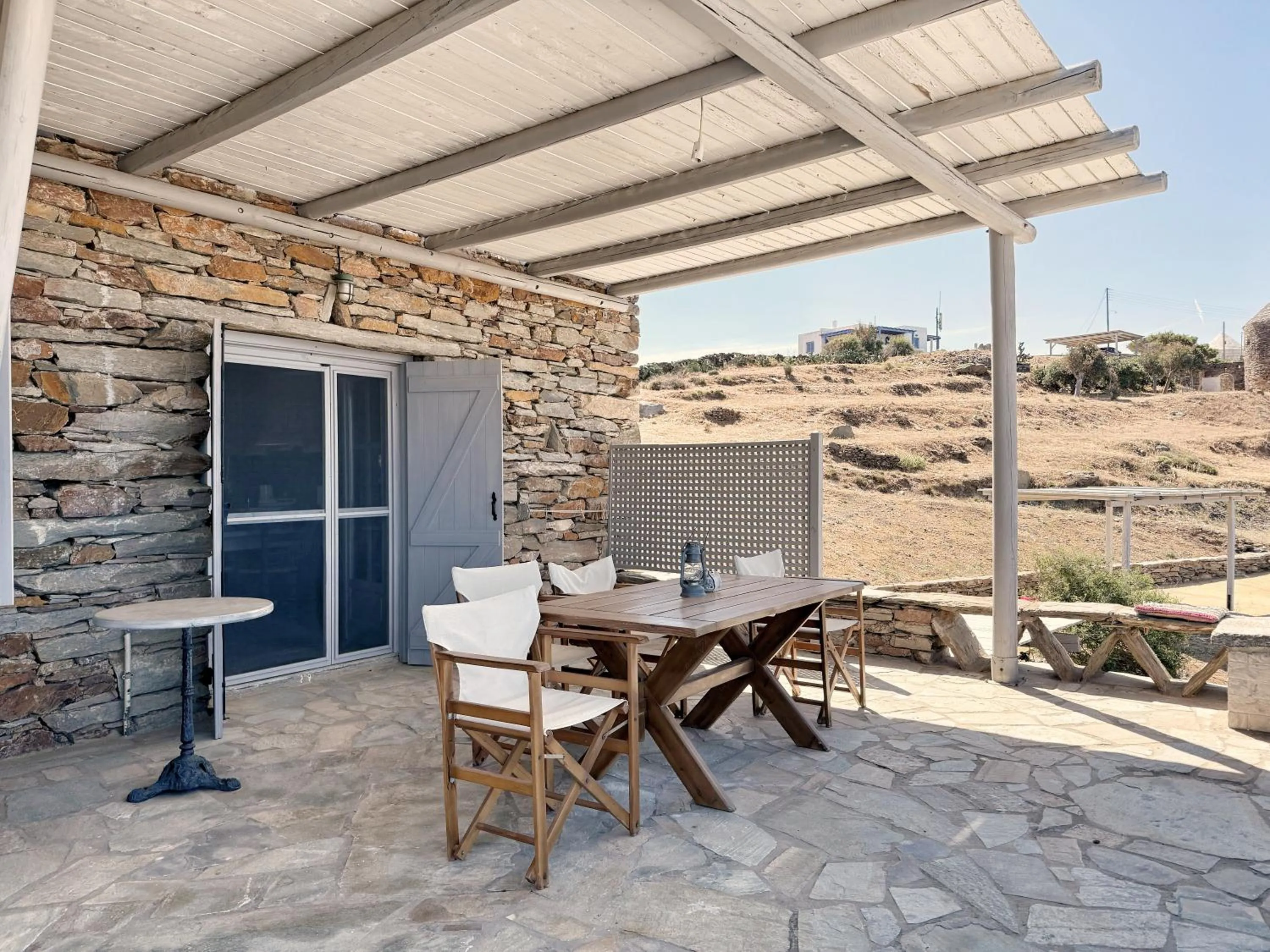 Day in The Traditional Stone Villa