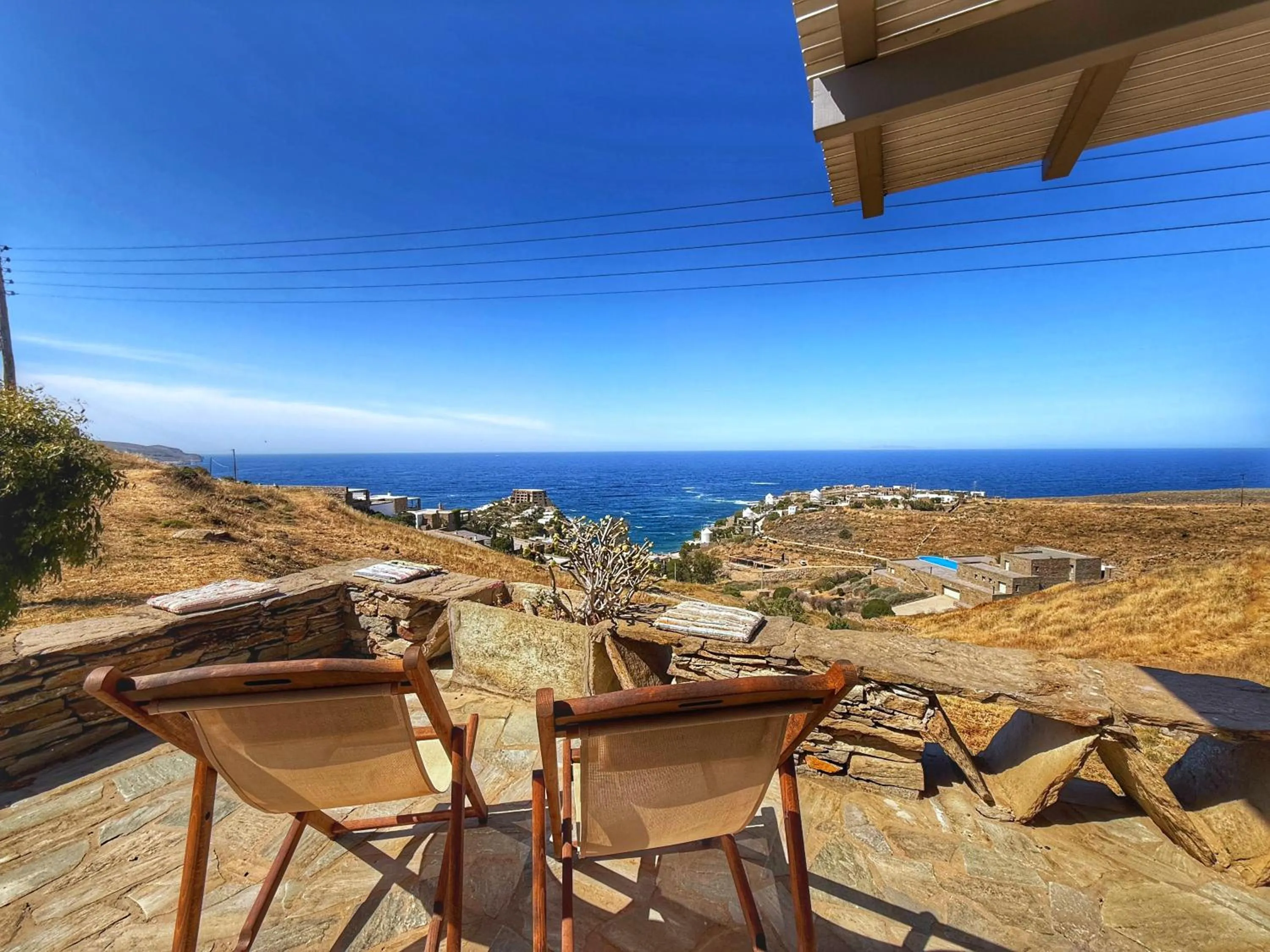 Day in The Traditional Stone Villa