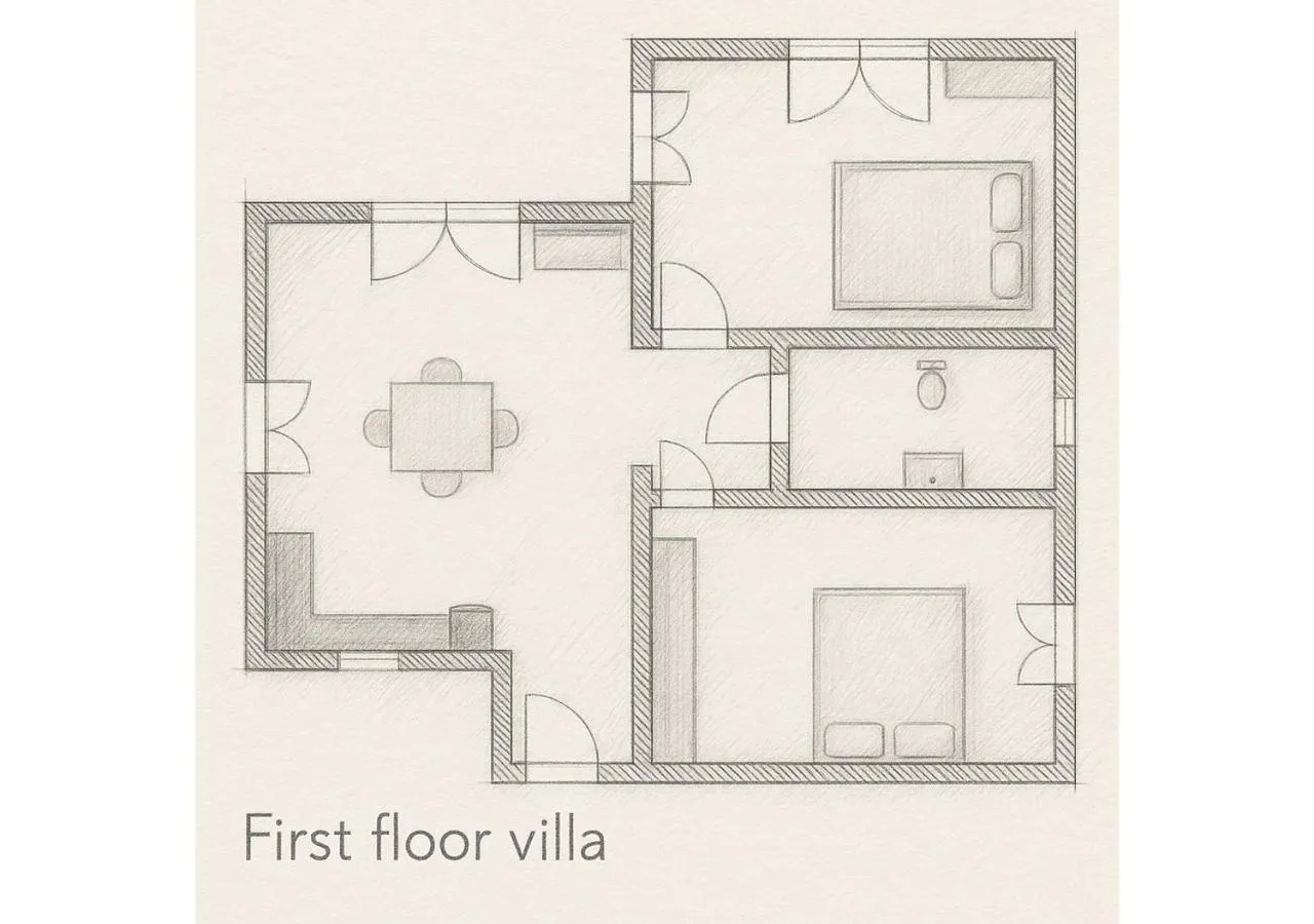 Floor plan in The Traditional Stone Villa