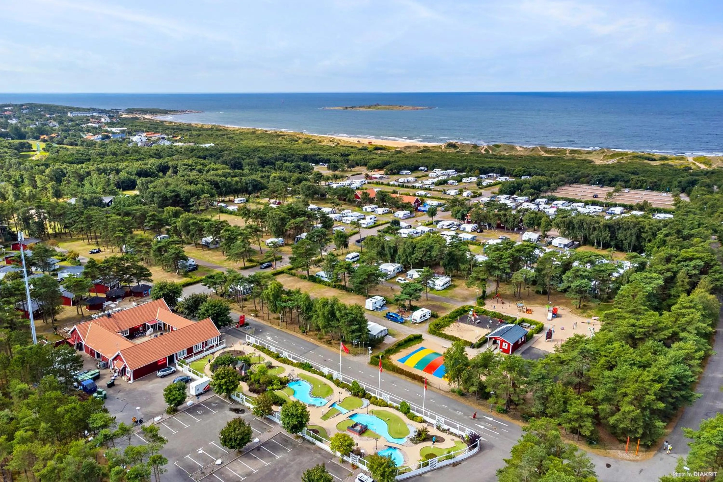 Bird's eye view in First Camp Tylösand-Halmstad