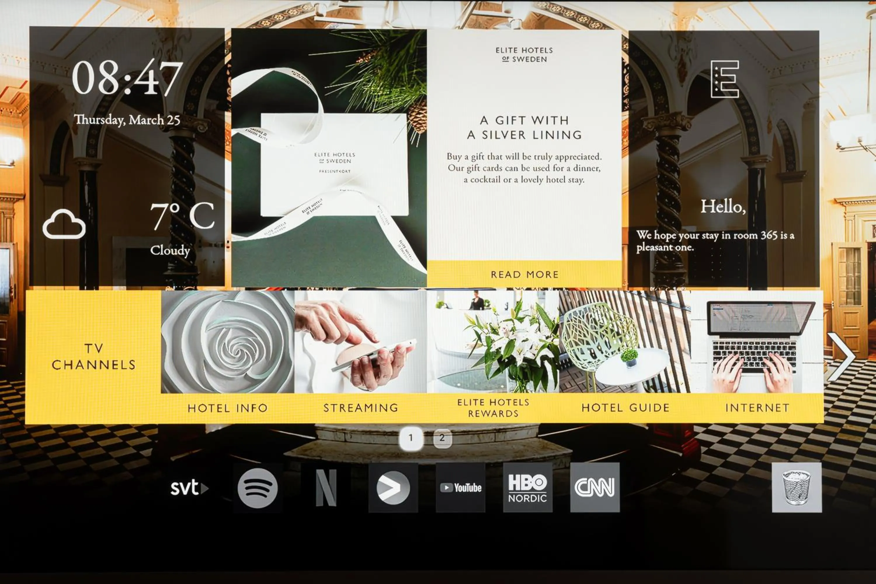 TV and multimedia in Elite Hotel Esplanade