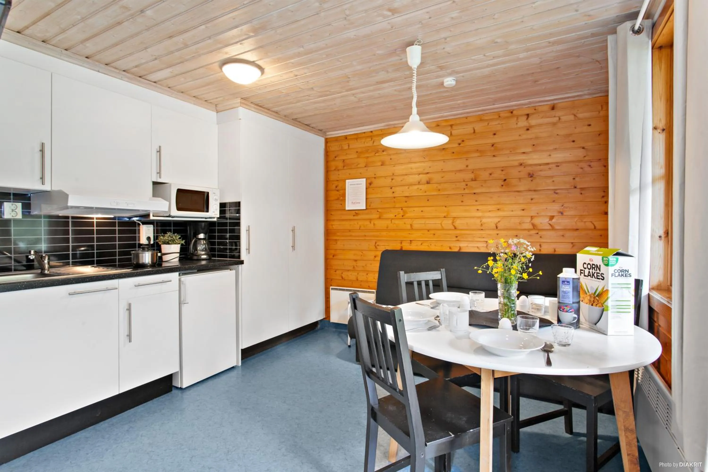 Kitchen or kitchenette in First Camp Nydala-Umeå