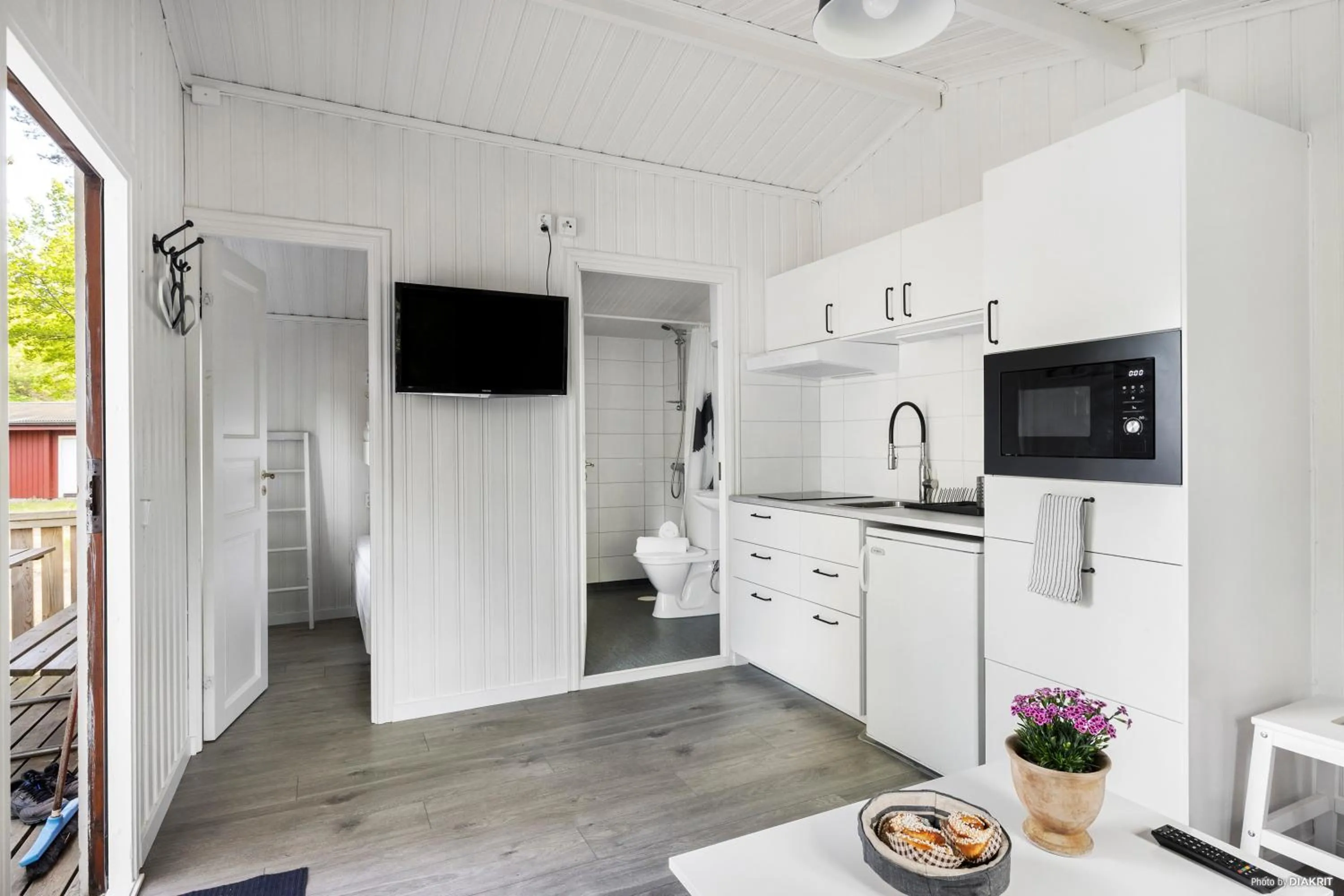 Kitchen or kitchenette in First Camp Kolmården-Norrköping