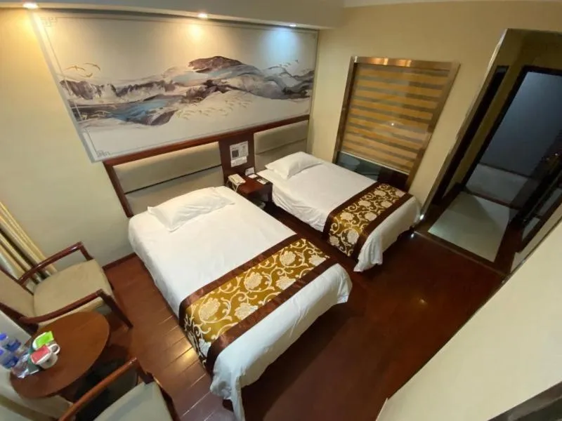 Bed in GreenTree ShangHai JinShan Wanda Plaza Longxiang Road Express Hotel