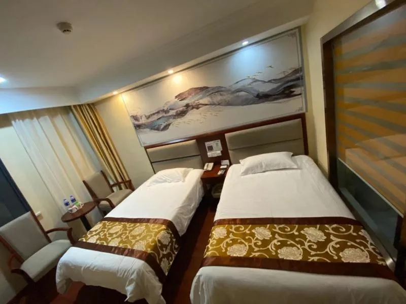 Bed in GreenTree ShangHai JinShan Wanda Plaza Longxiang Road Express Hotel