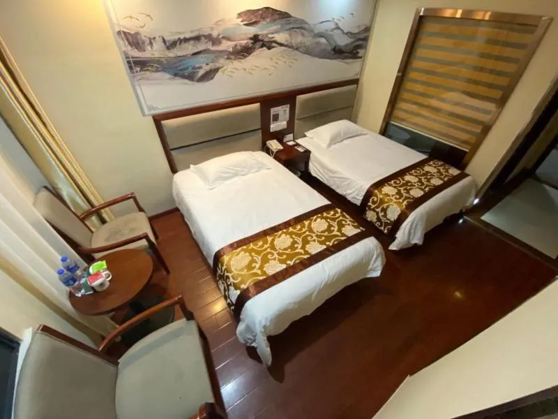 Bed in GreenTree ShangHai JinShan Wanda Plaza Longxiang Road Express Hotel