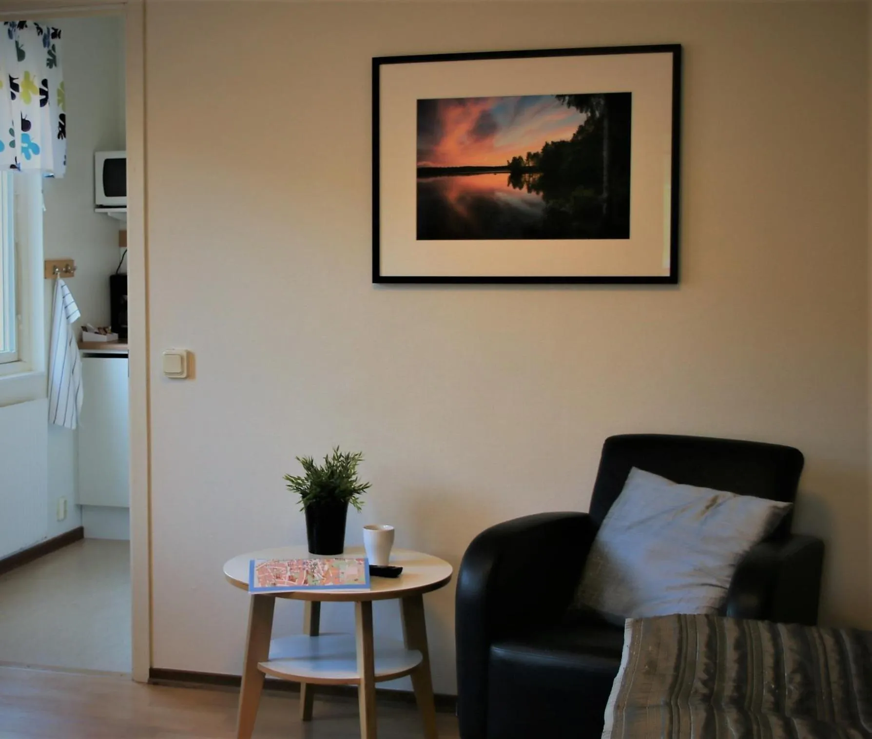 Seating area in Linköpings Cityhotell och Vandrarhem