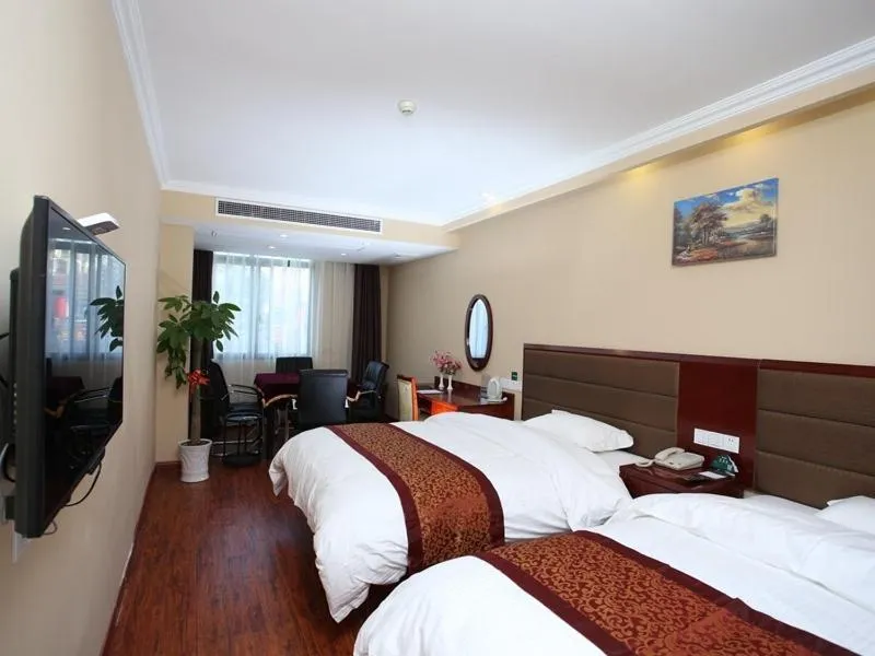 Bed in GreenTree Inn JiangSu KunShan Lujia Town Furong Road Express Hotel