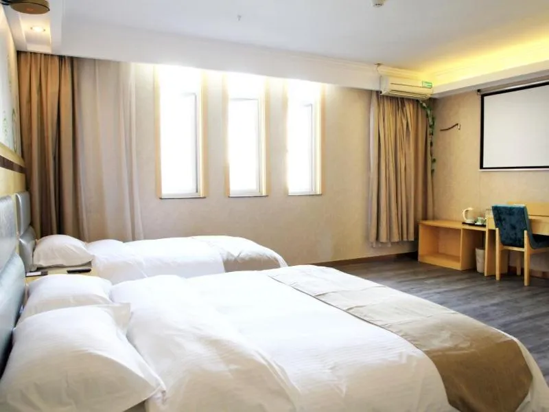 Bed in GreenTree Inn JiangSu WuXi West Jiefang Road Chongan Temple Business Hotel
