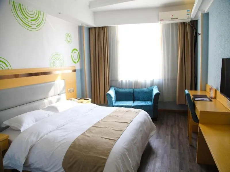 Bed in GreenTree Inn JiangSu WuXi West Jiefang Road Chongan Temple Business Hotel