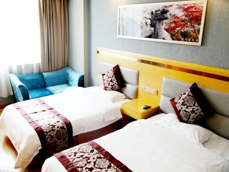 Bed in GreenTree Inn JiangSu WuXi West Jiefang Road Chongan Temple Business Hotel