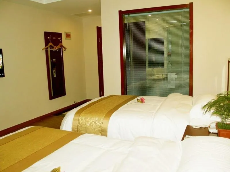 Bed in GreenTree Inn JiangSu YanCheng North Bus Station Bolian Plaza Business Hotel