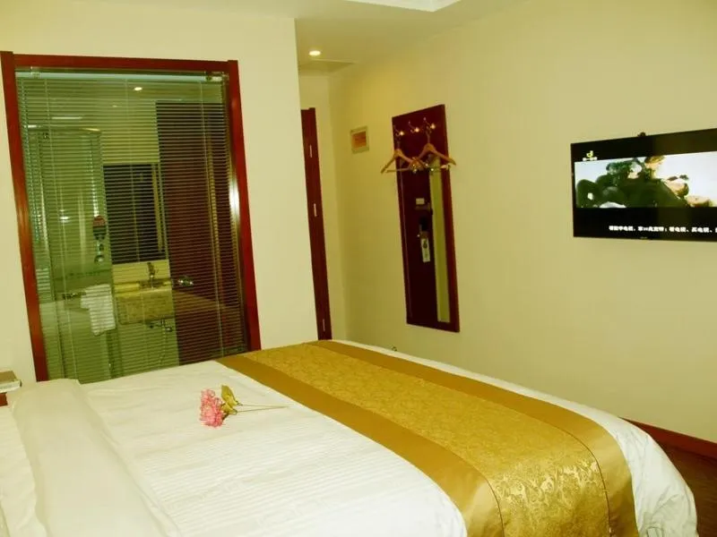 Bed in GreenTree Inn JiangSu YanCheng North Bus Station Bolian Plaza Business Hotel