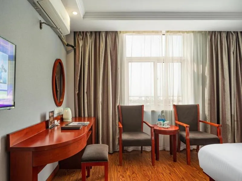 Bed in GreenTree Inn JiangSu YanCheng North Bus Station Bolian Plaza Business Hotel