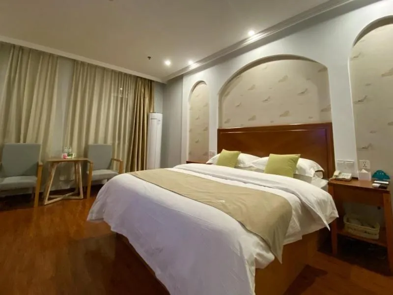 Bed in GreenTree Inn ShanDong Linxi Pingyi Mengyang Road Express Hotel