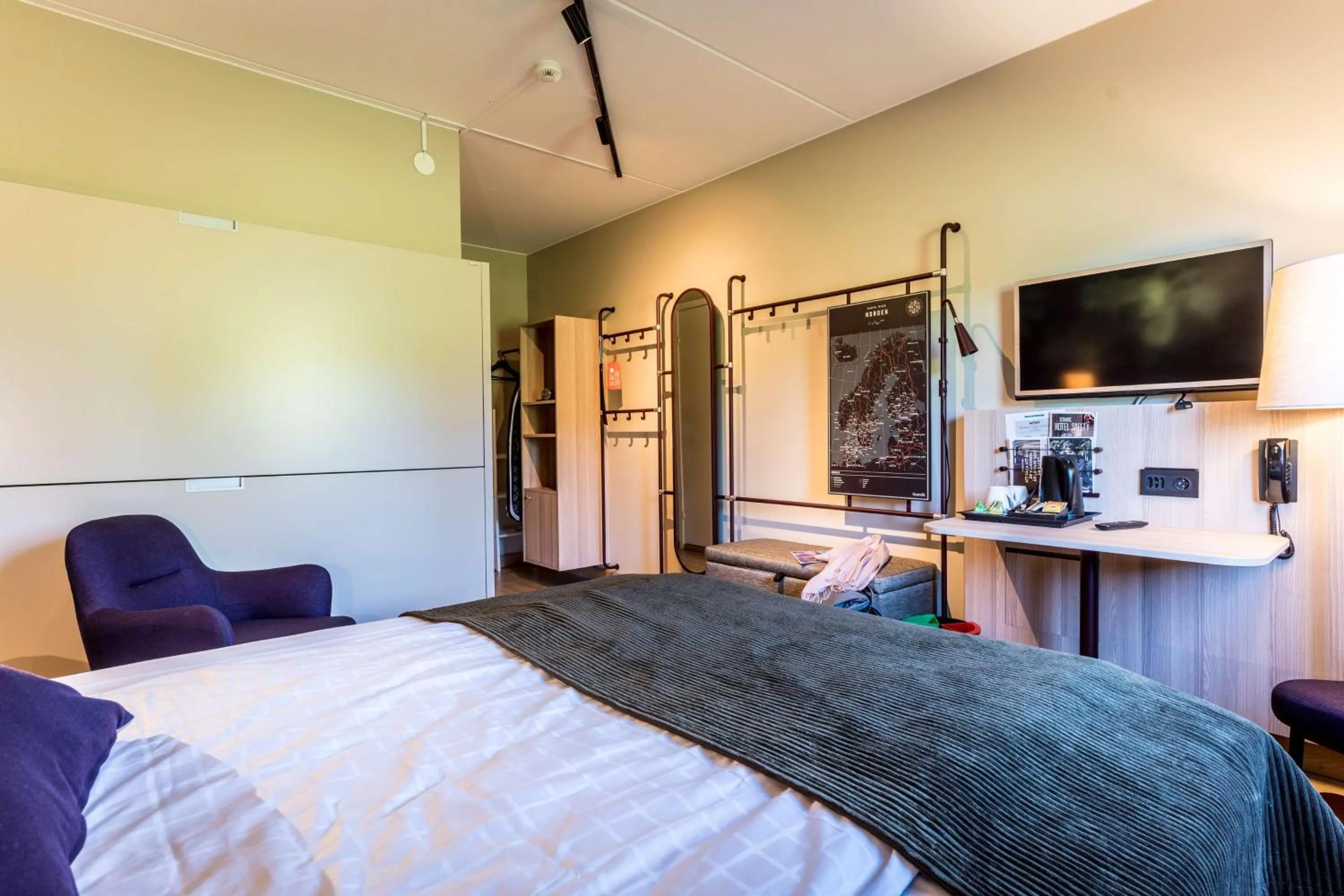 Bedroom, Bed in Scandic Kalmar