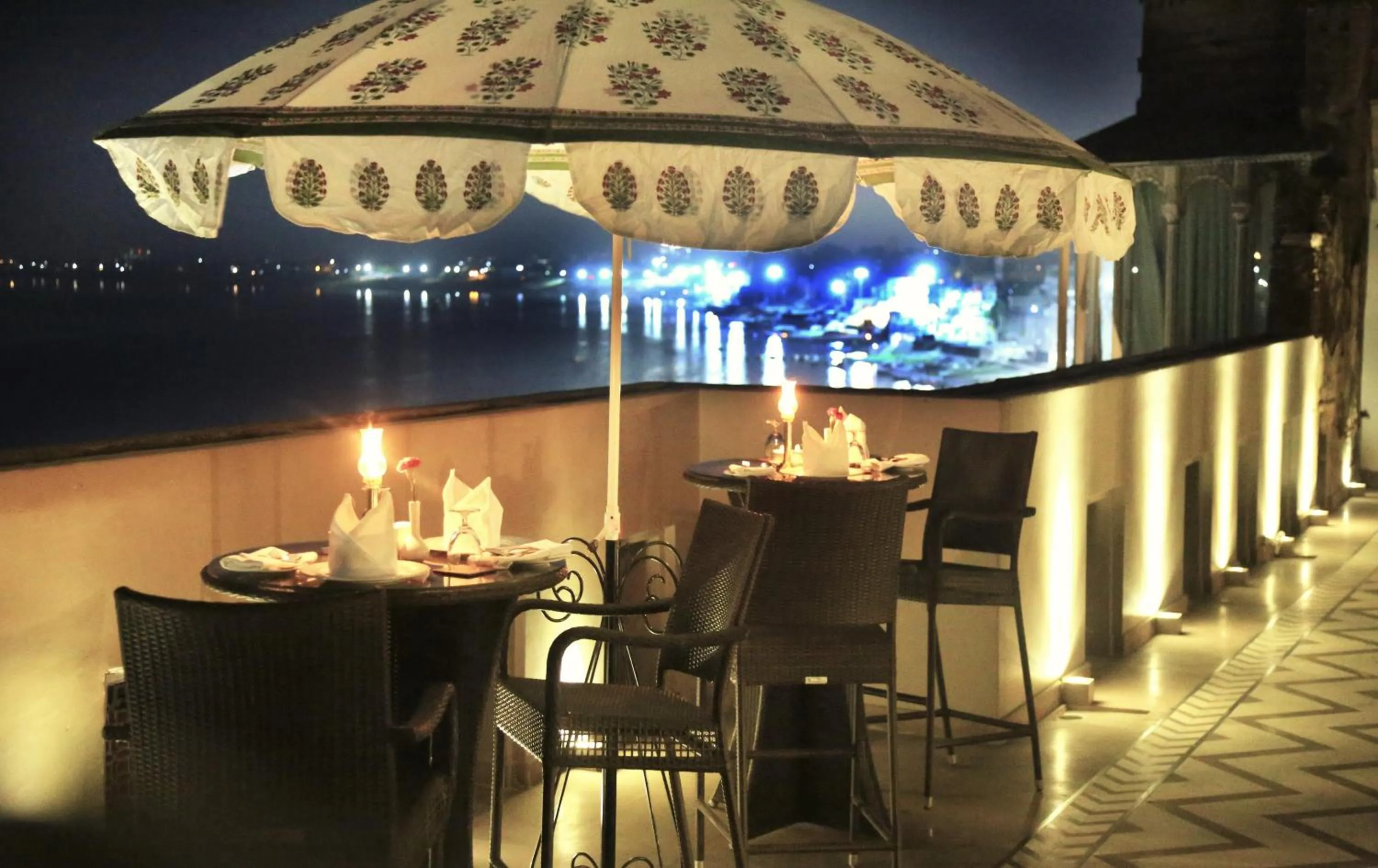Balcony/Terrace in BrijRama Palace, Varanasi - By the Ganges