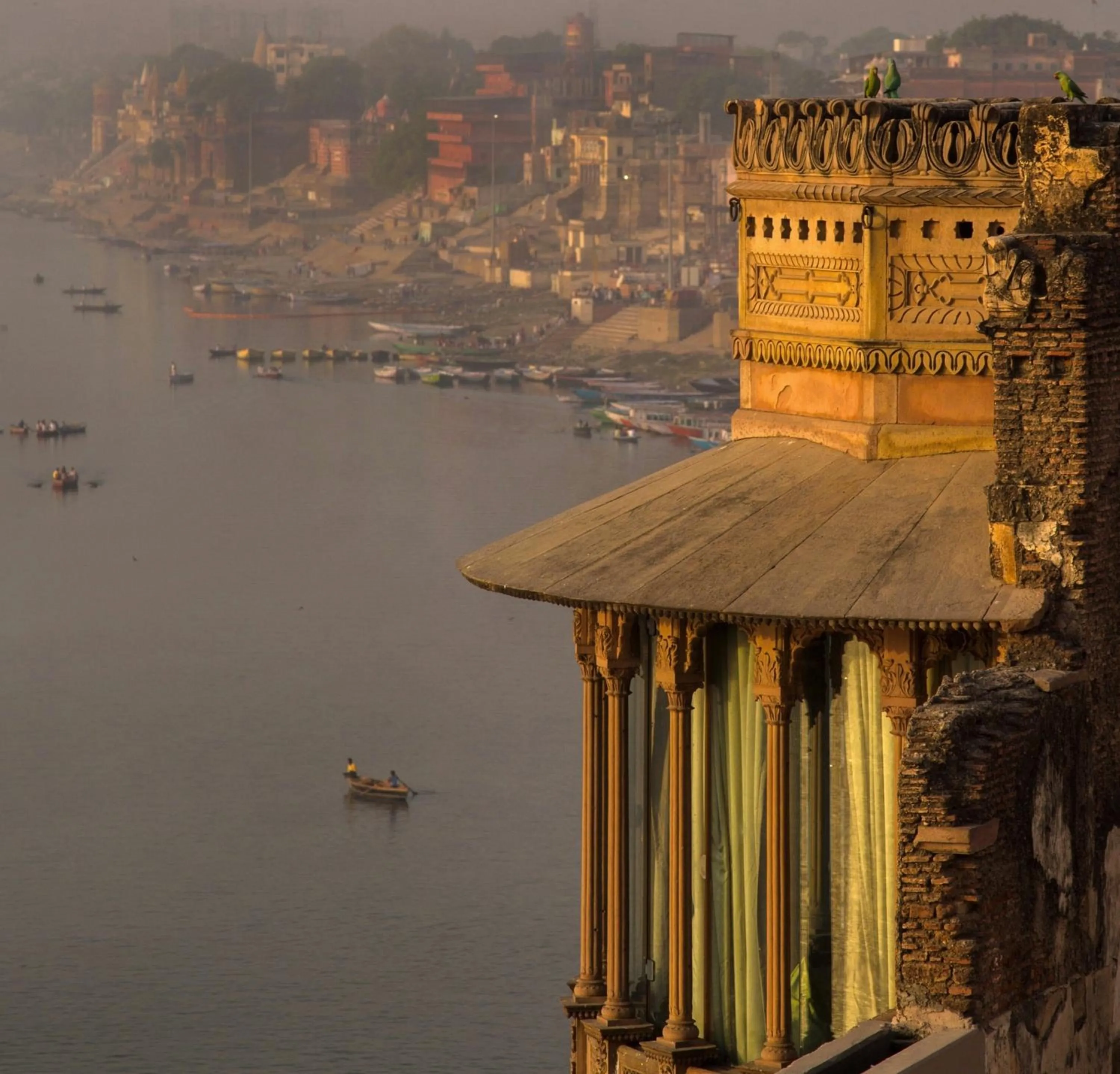 Facade/entrance in BrijRama Palace, Varanasi - By the Ganges