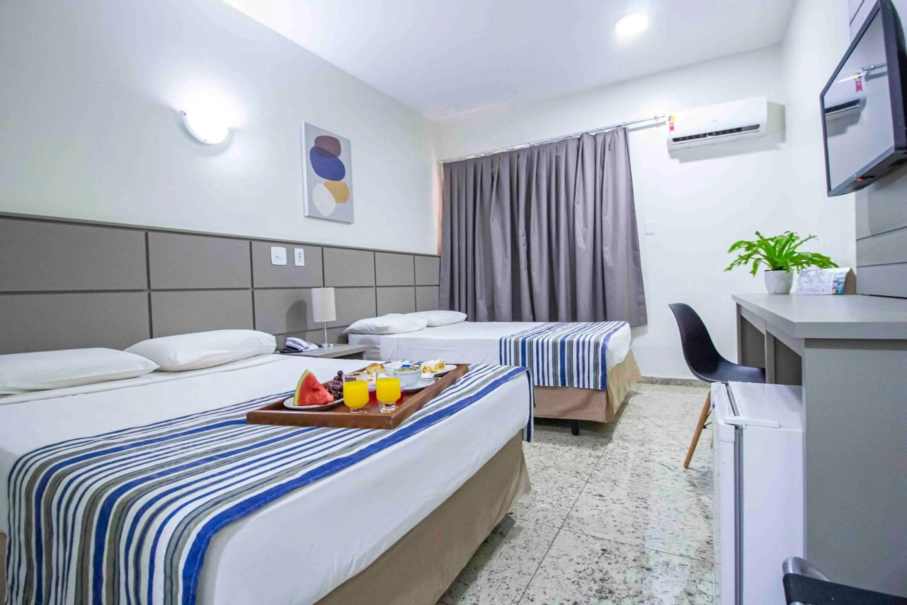 Bed in Hotel Vilage Inn Ribeirão Preto & Convenções