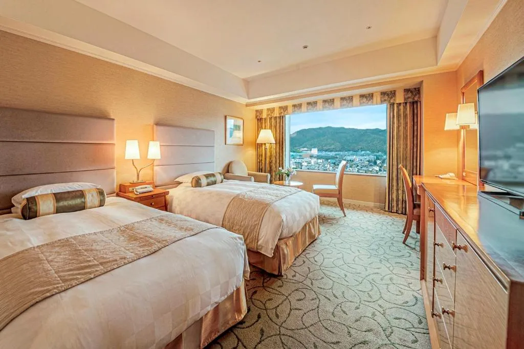 Bed in Hotel Okura Kyoto