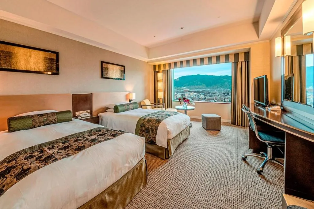 Bed in Hotel Okura Kyoto