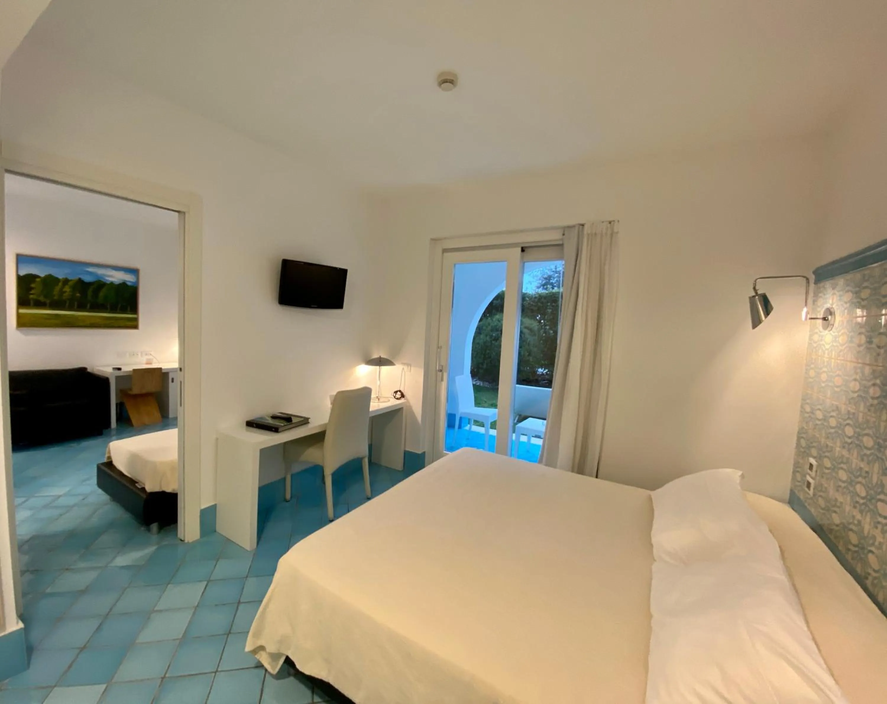 Photo of the whole room, Bed in Ganimede Hotel