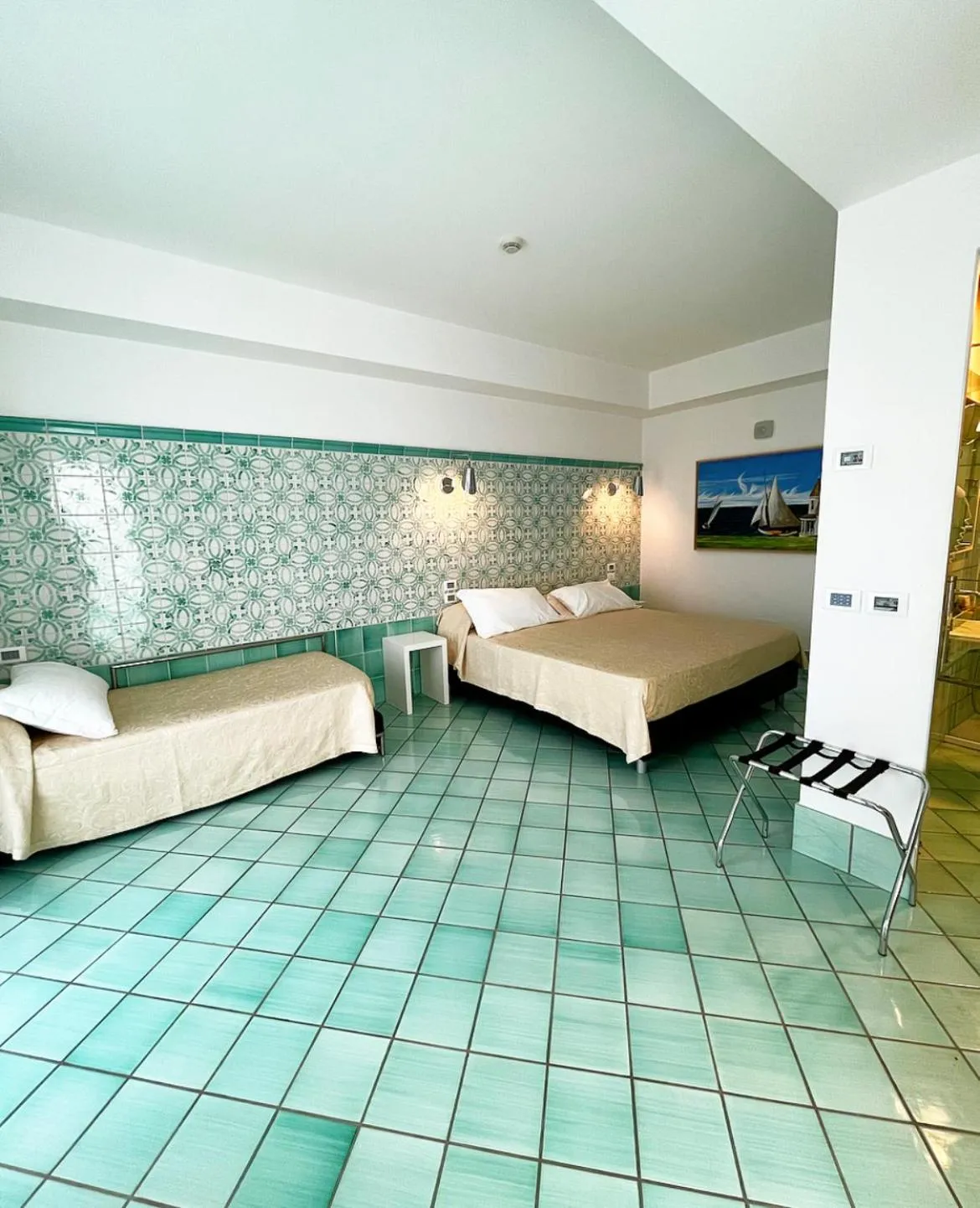 TV and multimedia, Bed in Ganimede Hotel