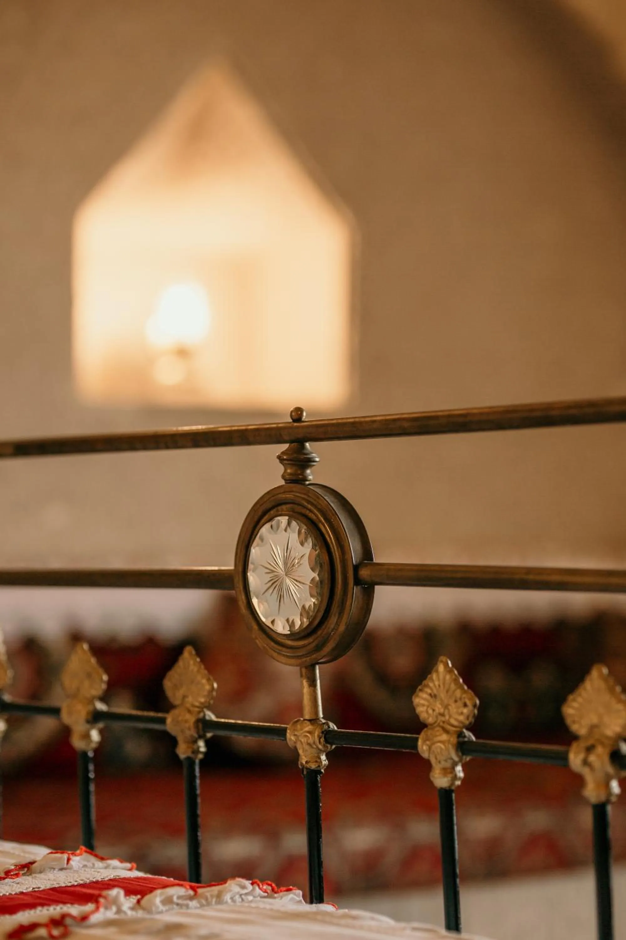 Bed in Village Cave House Hotel