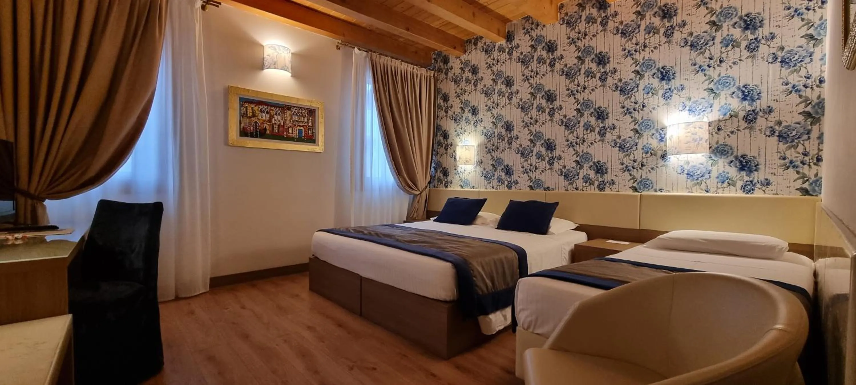 Bed in UNAHOTELS Eco Hotel Villa Costanza Venezia