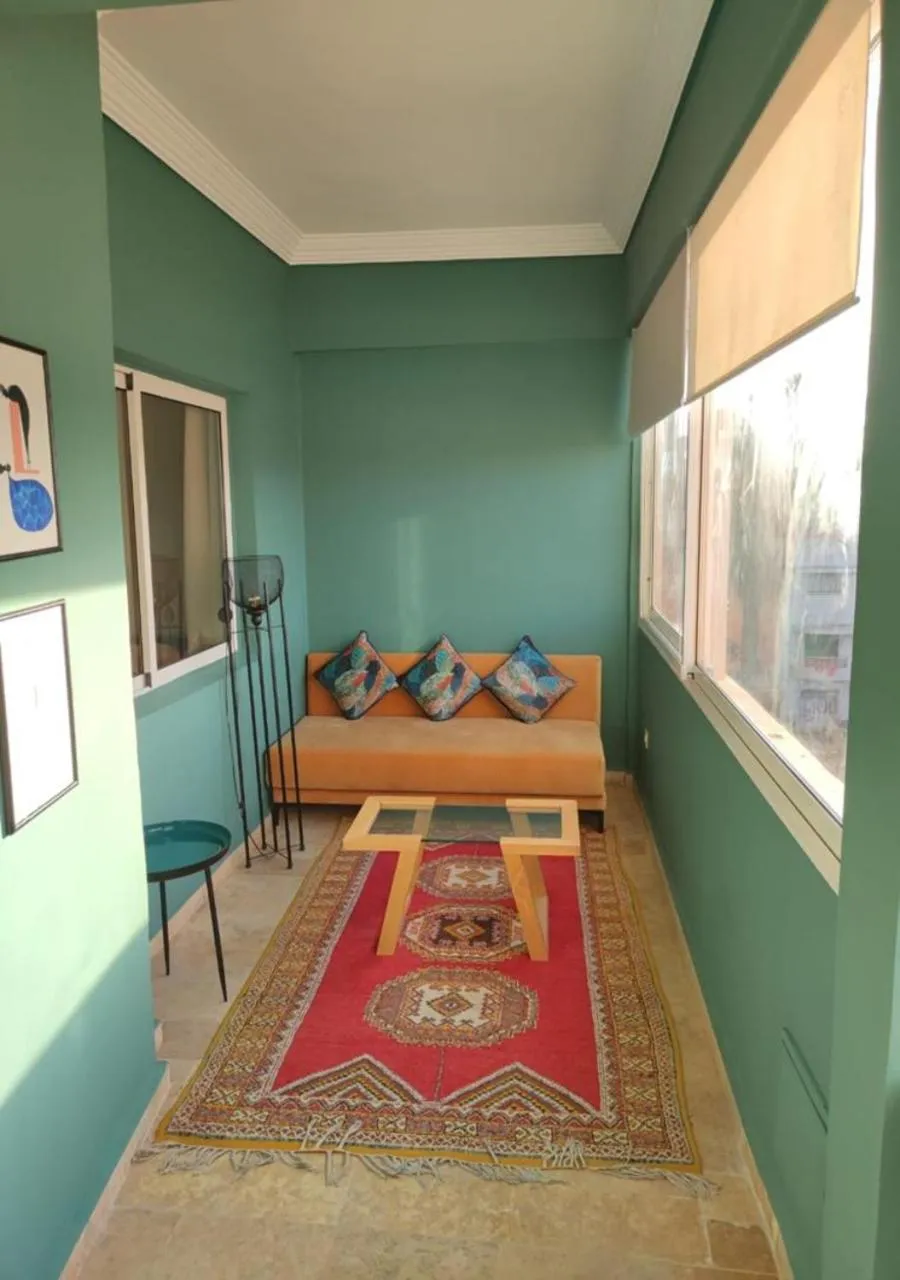 Living room, Bed in Dar Guéliz