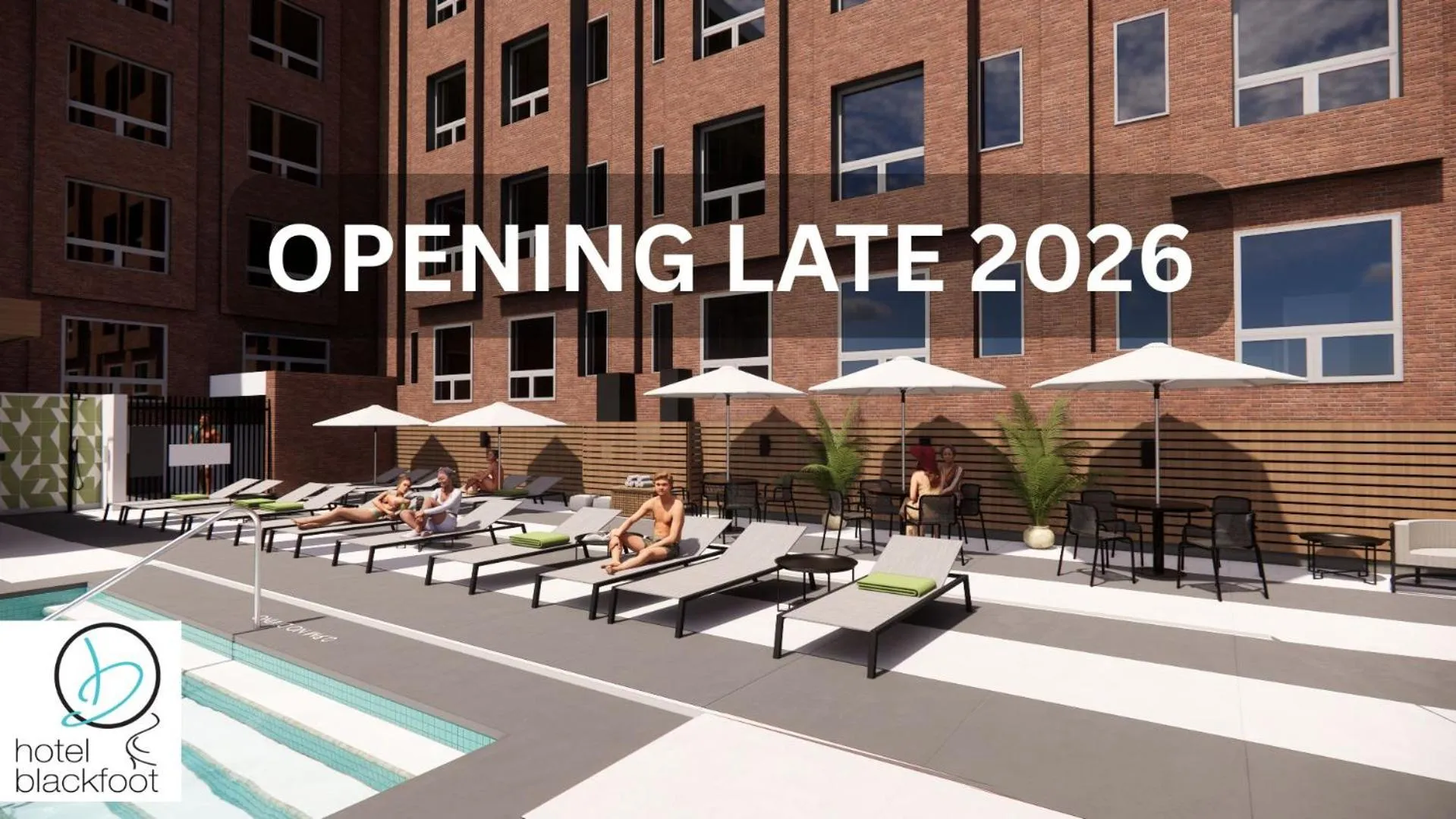 Swimming pool in Hotel Blackfoot