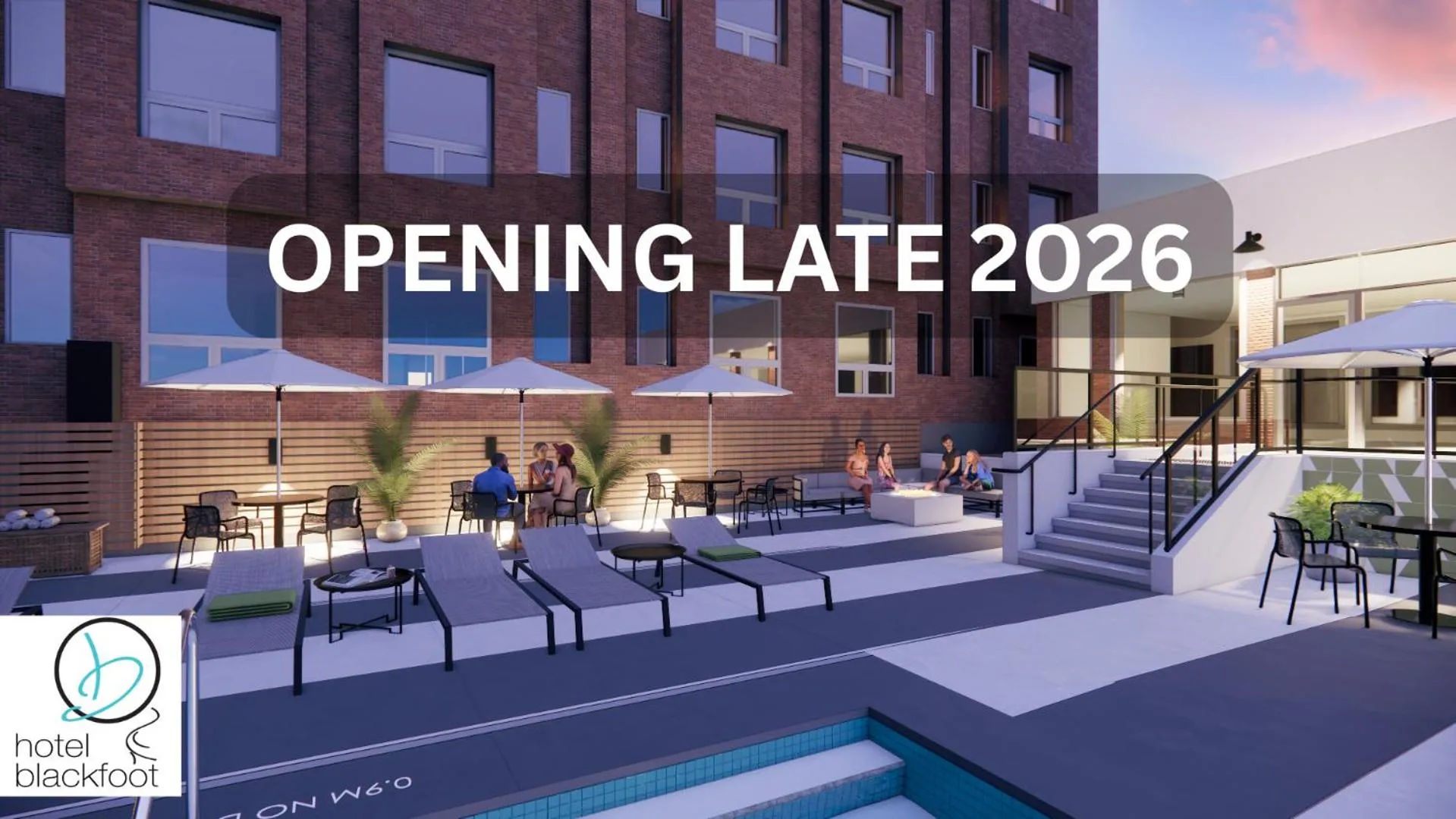 Swimming pool in Hotel Blackfoot