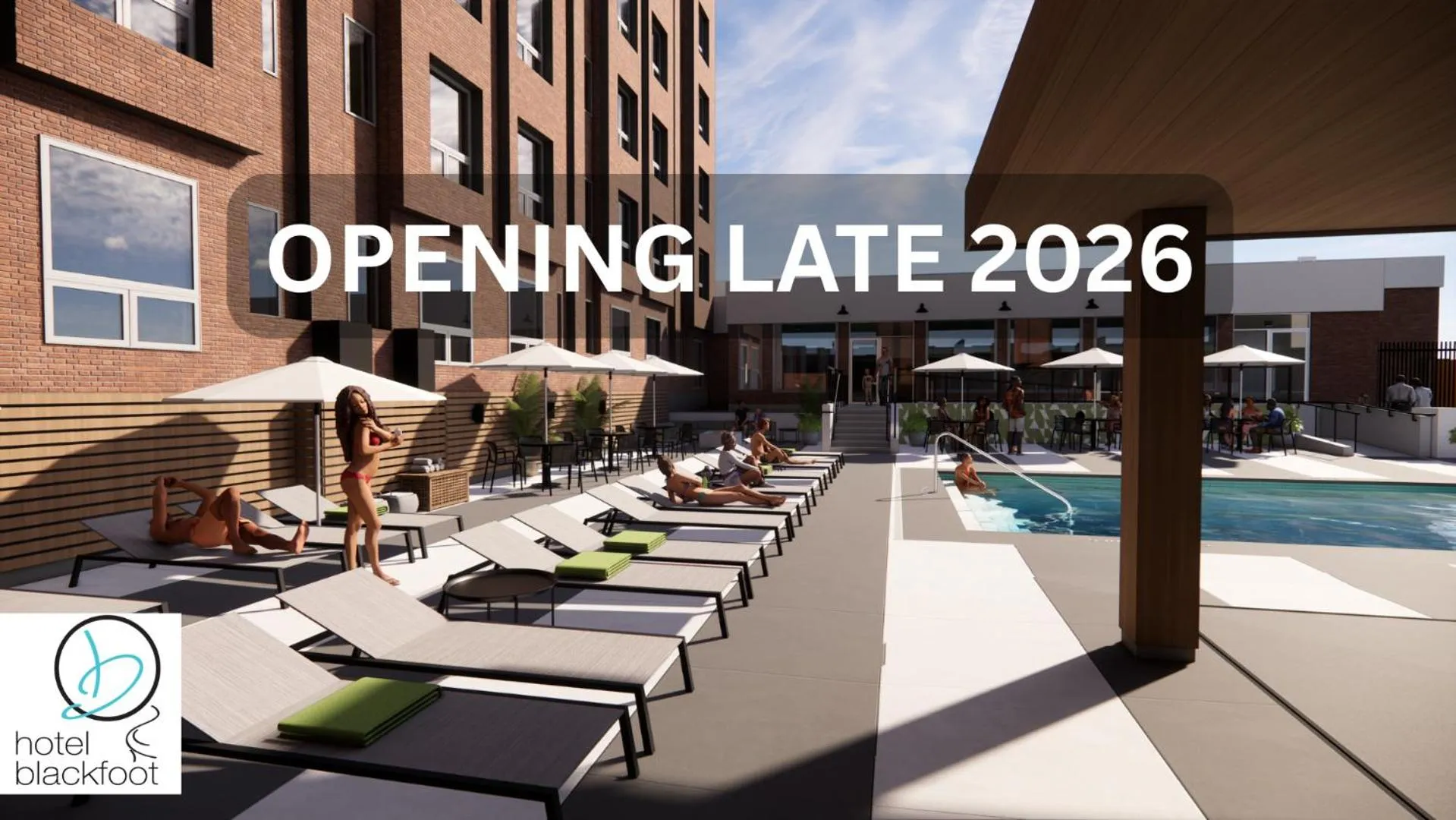 Swimming pool in Hotel Blackfoot