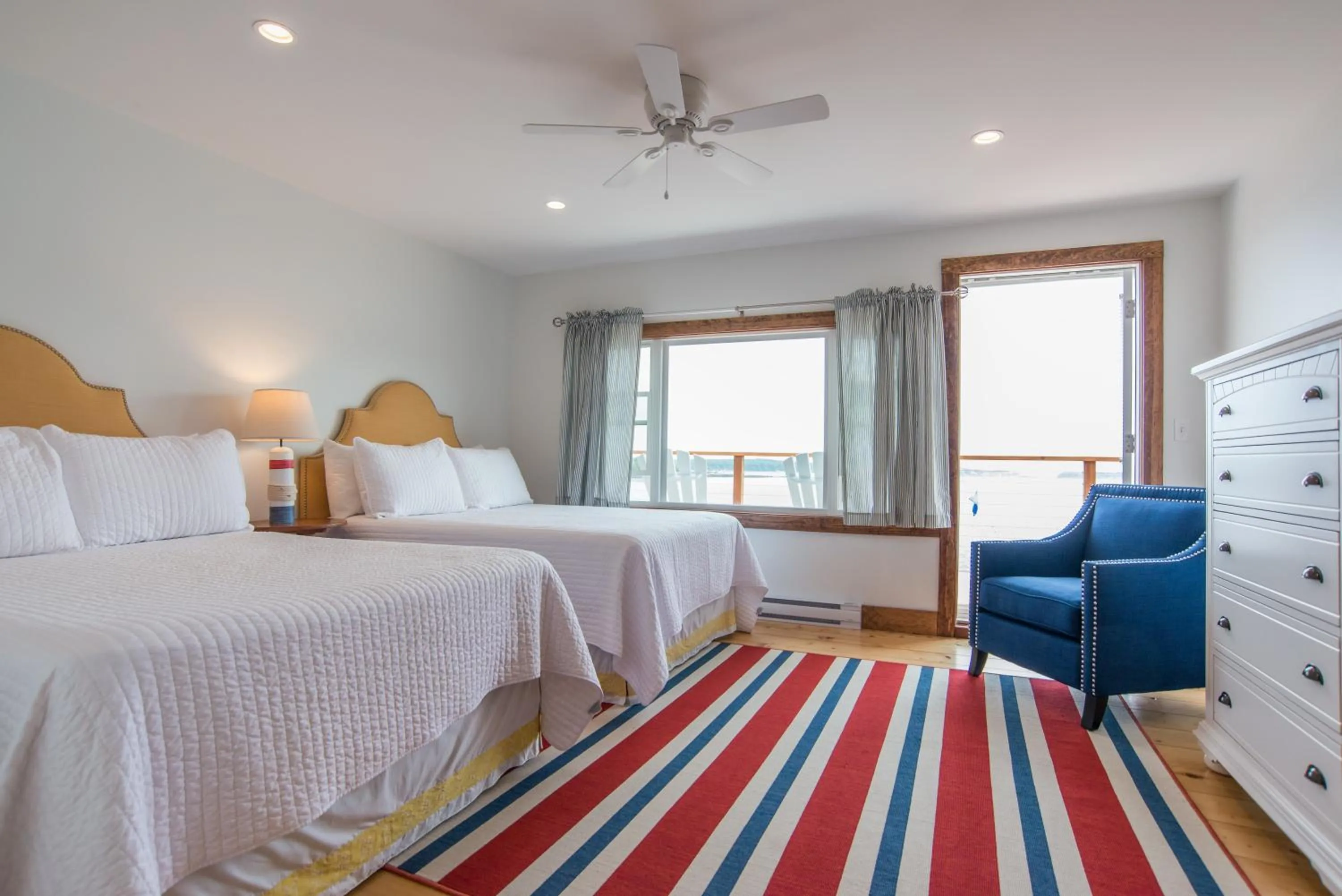 Bed in Linekin Bay Resort