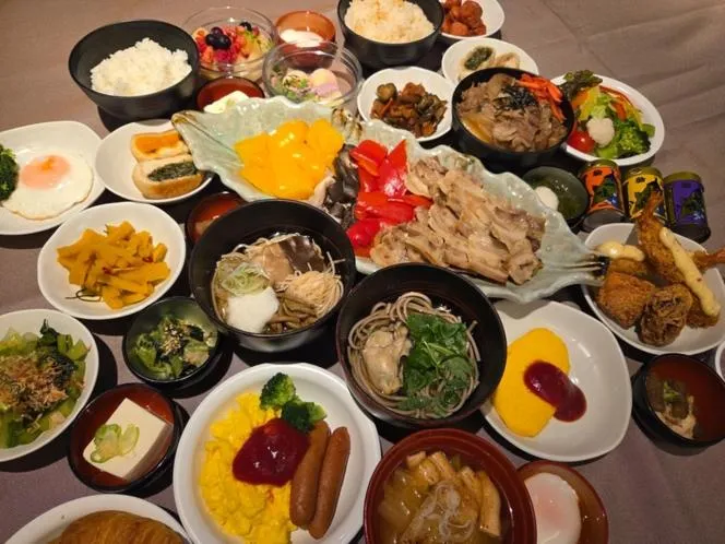 Breakfast in Dormy Inn Nagano