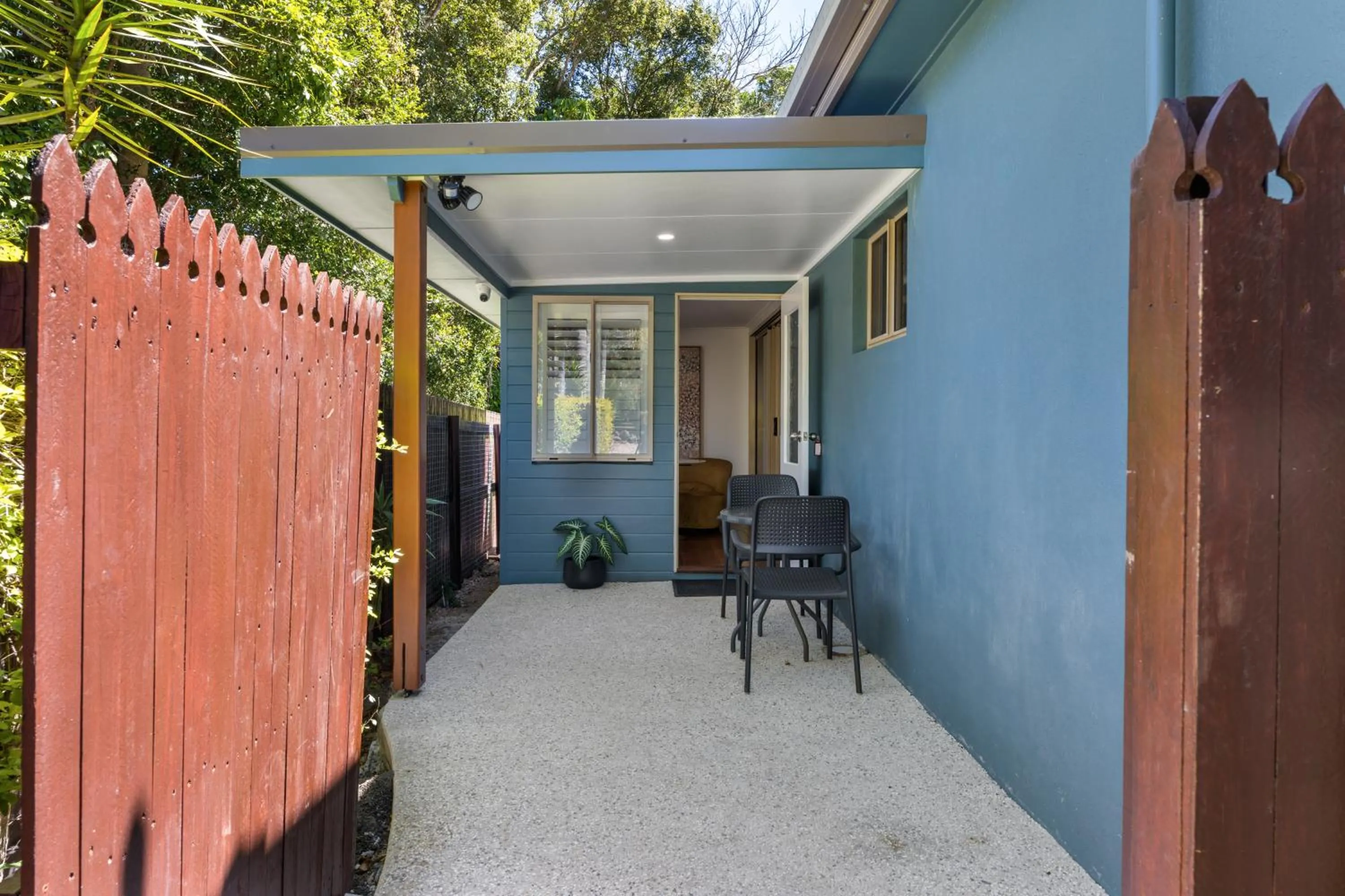 Patio in Blue Summit Hideaway