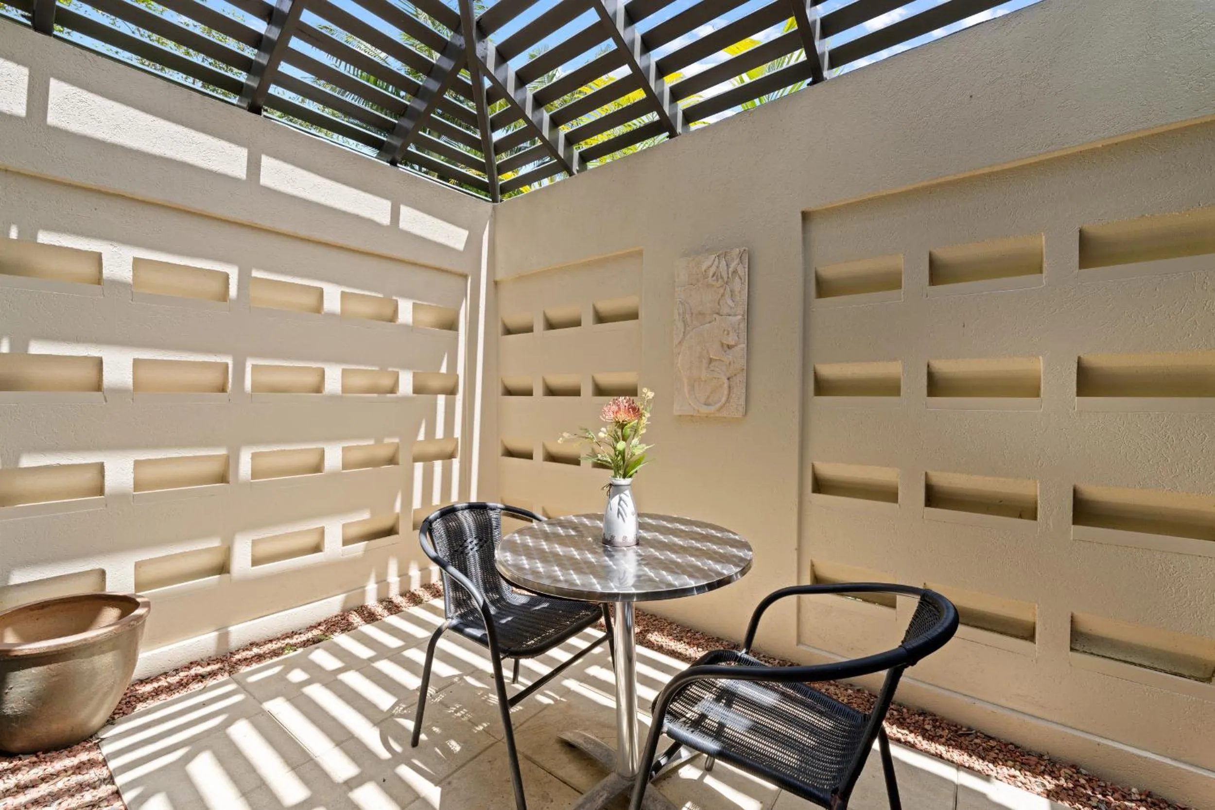 Patio in Blue Summit Hideaway