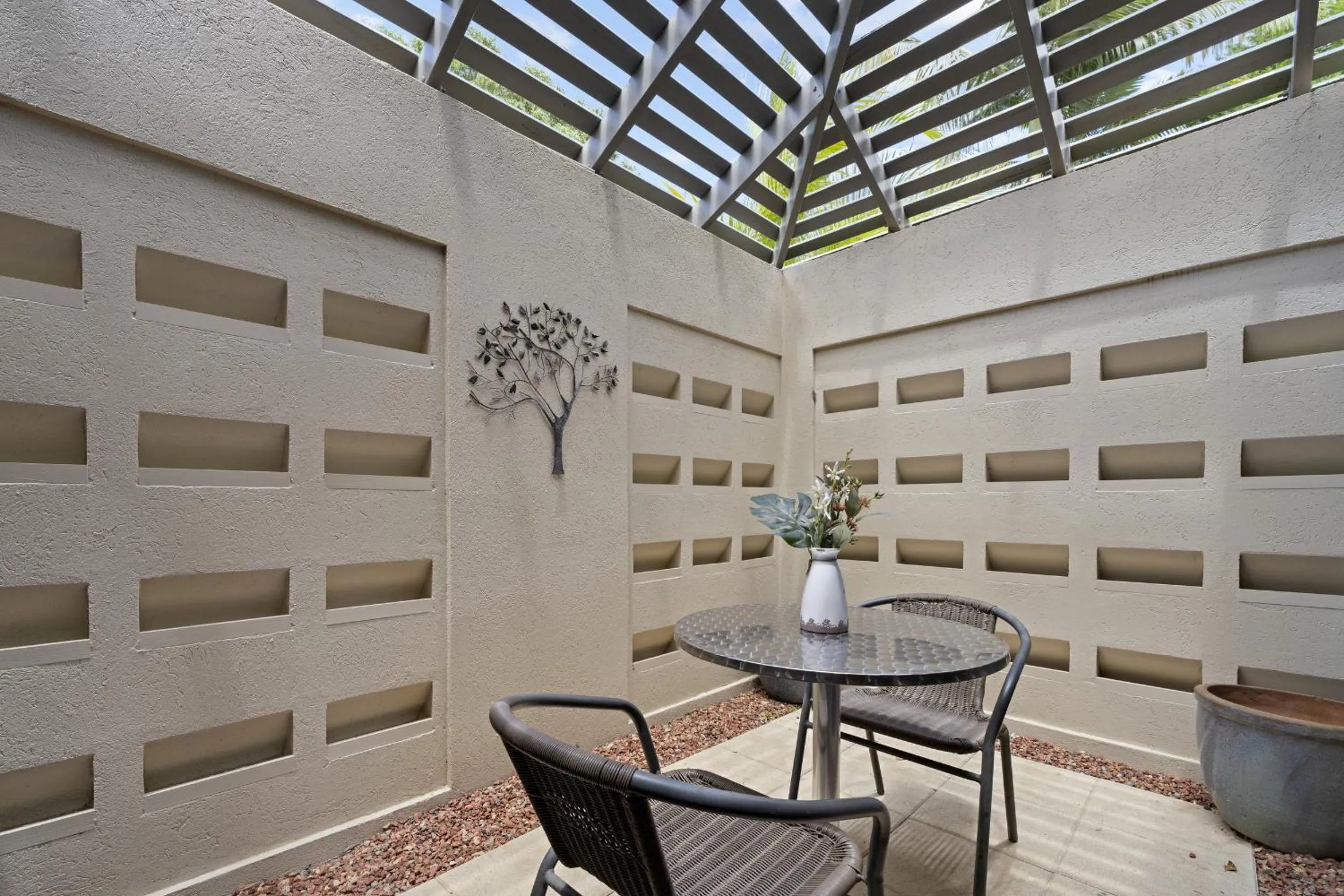 Patio in Blue Summit Hideaway