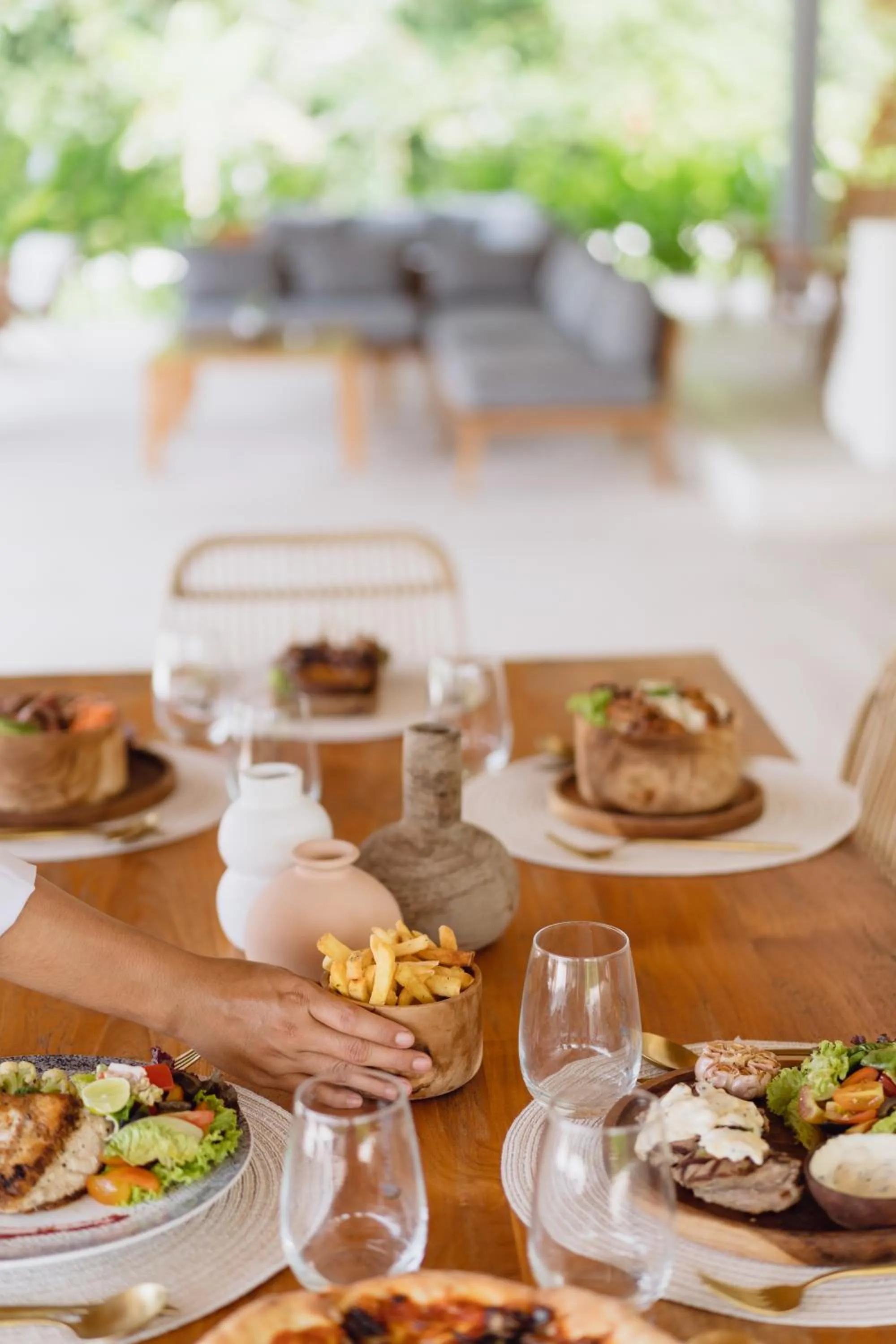 Food close-up in Origin Lombok