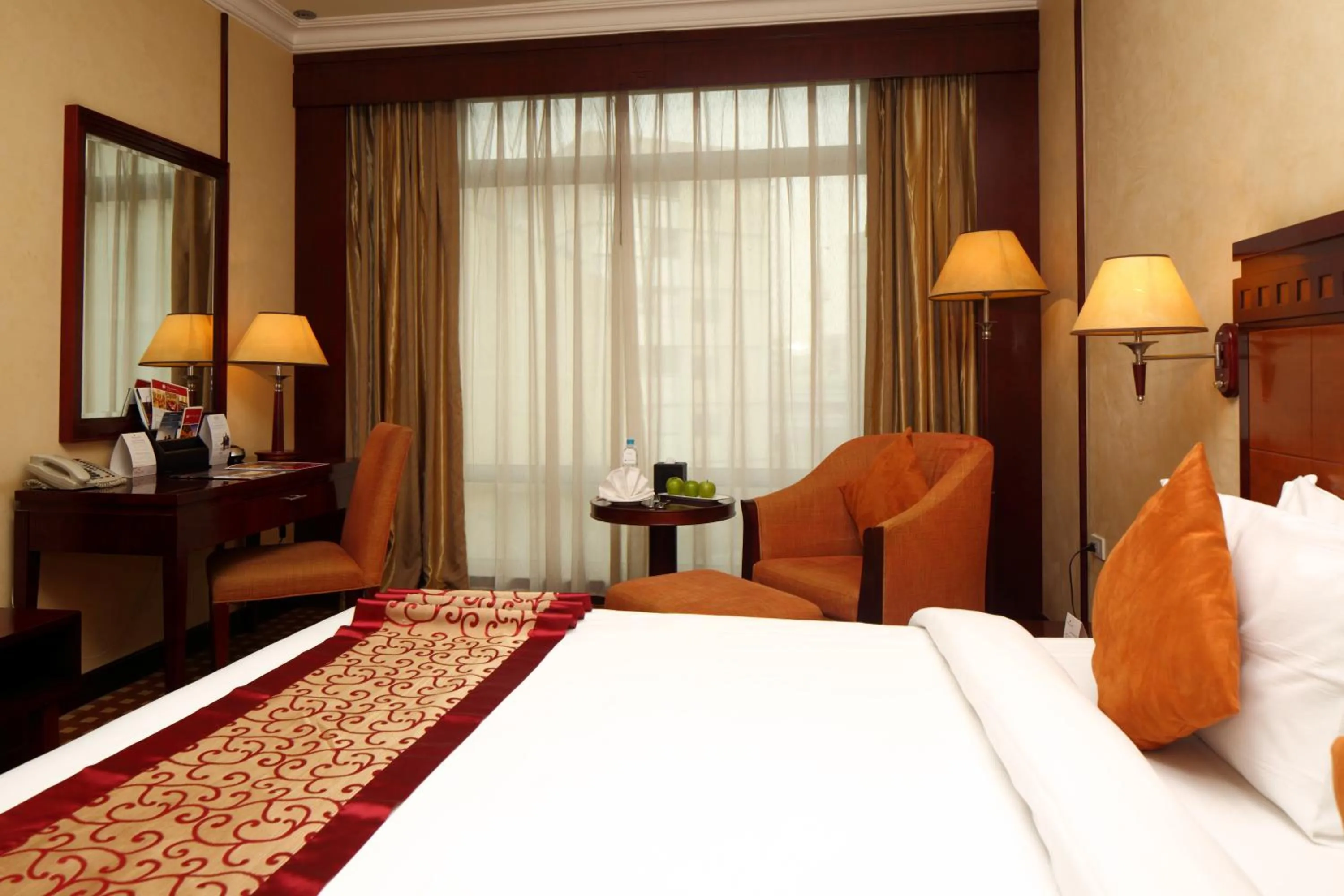 Bed in Ramada Riyadh Hotel