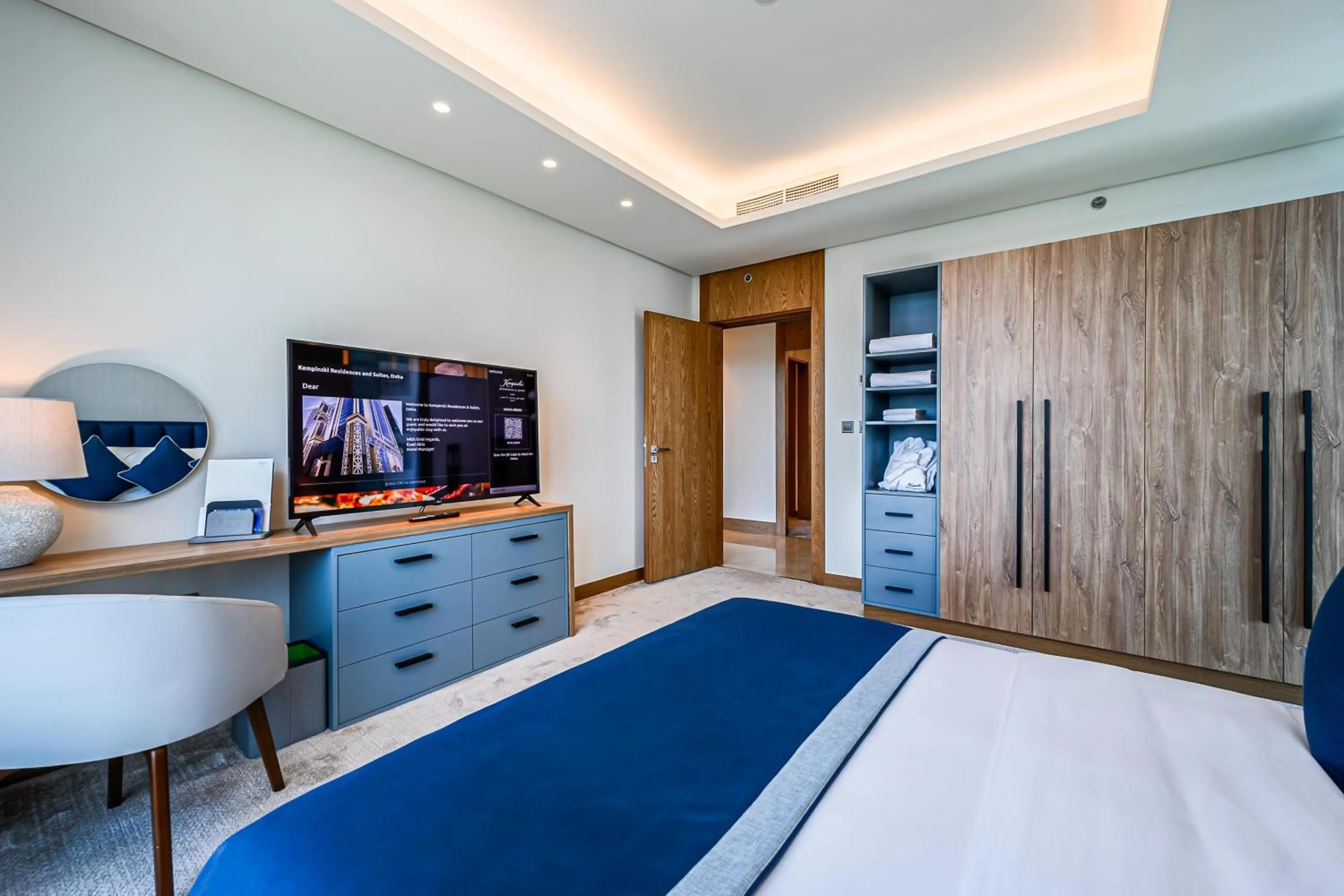 Photo of the whole room, Bed in Kempinski Residences & Suites, Doha