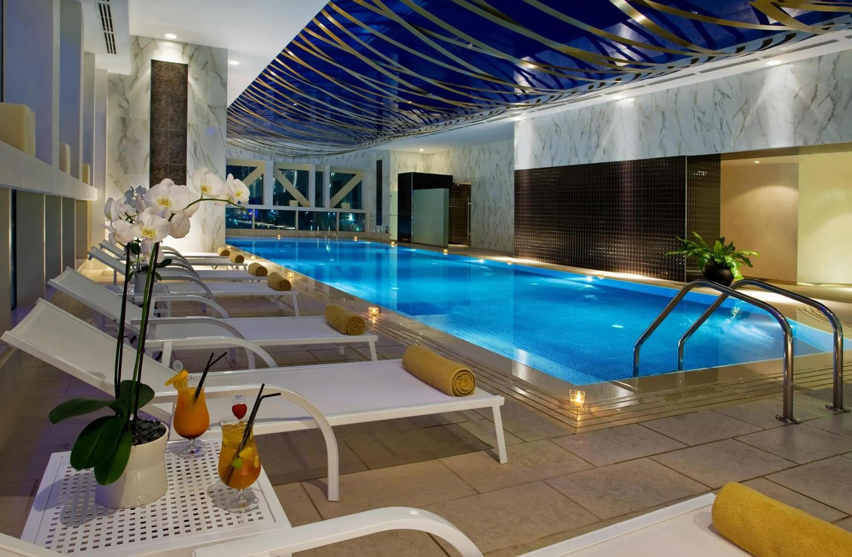 Pool view in Kempinski Residences & Suites, Doha
